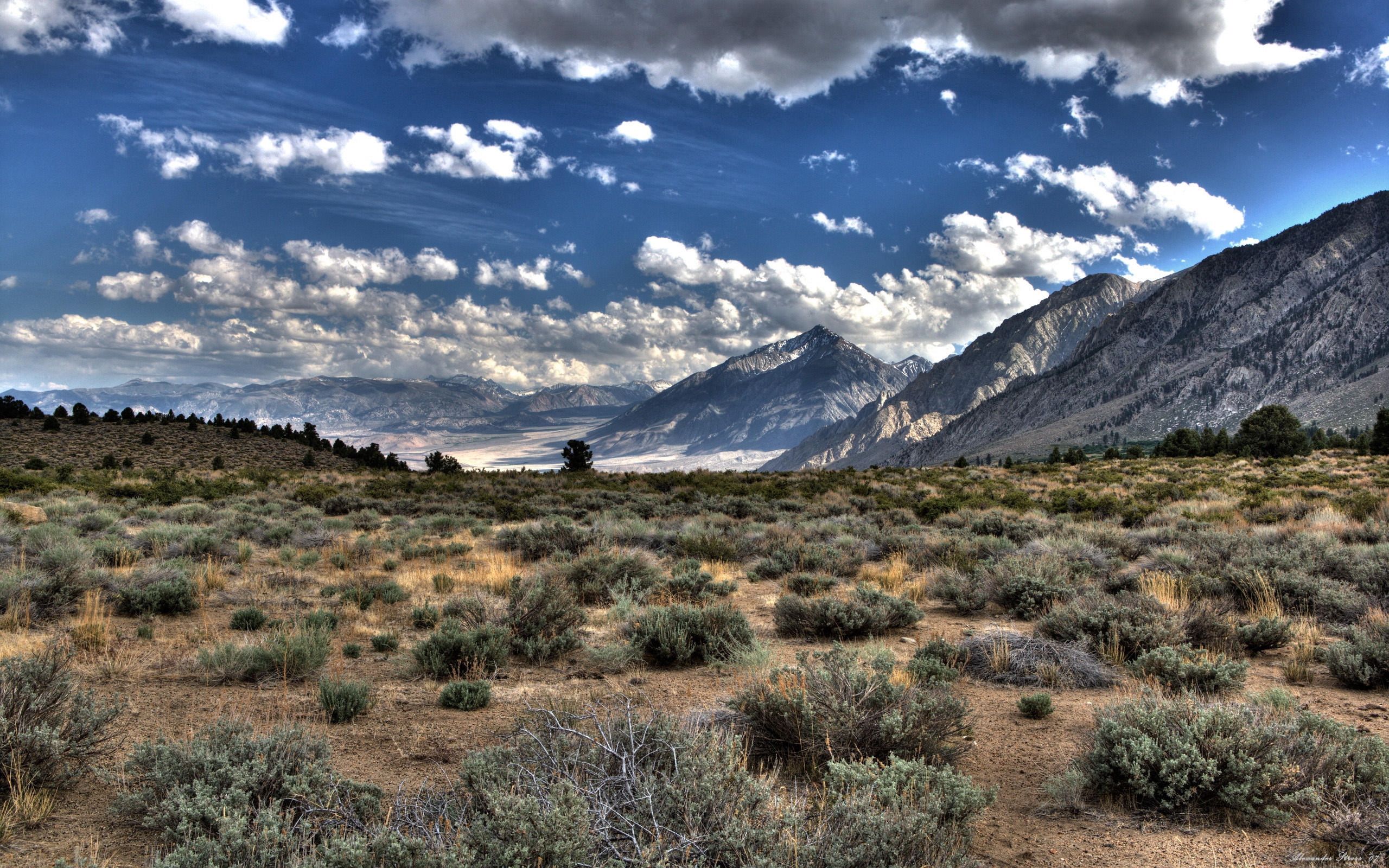 PCデスクトップに自然, 山脈, 砂漠, 植生, 雲画像を無料でダウンロード