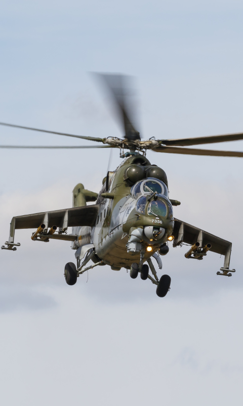 Download mobile wallpaper Helicopter, Aircraft, Military, Mil Mi 24, Attack Helicopter, Military Helicopters for free.