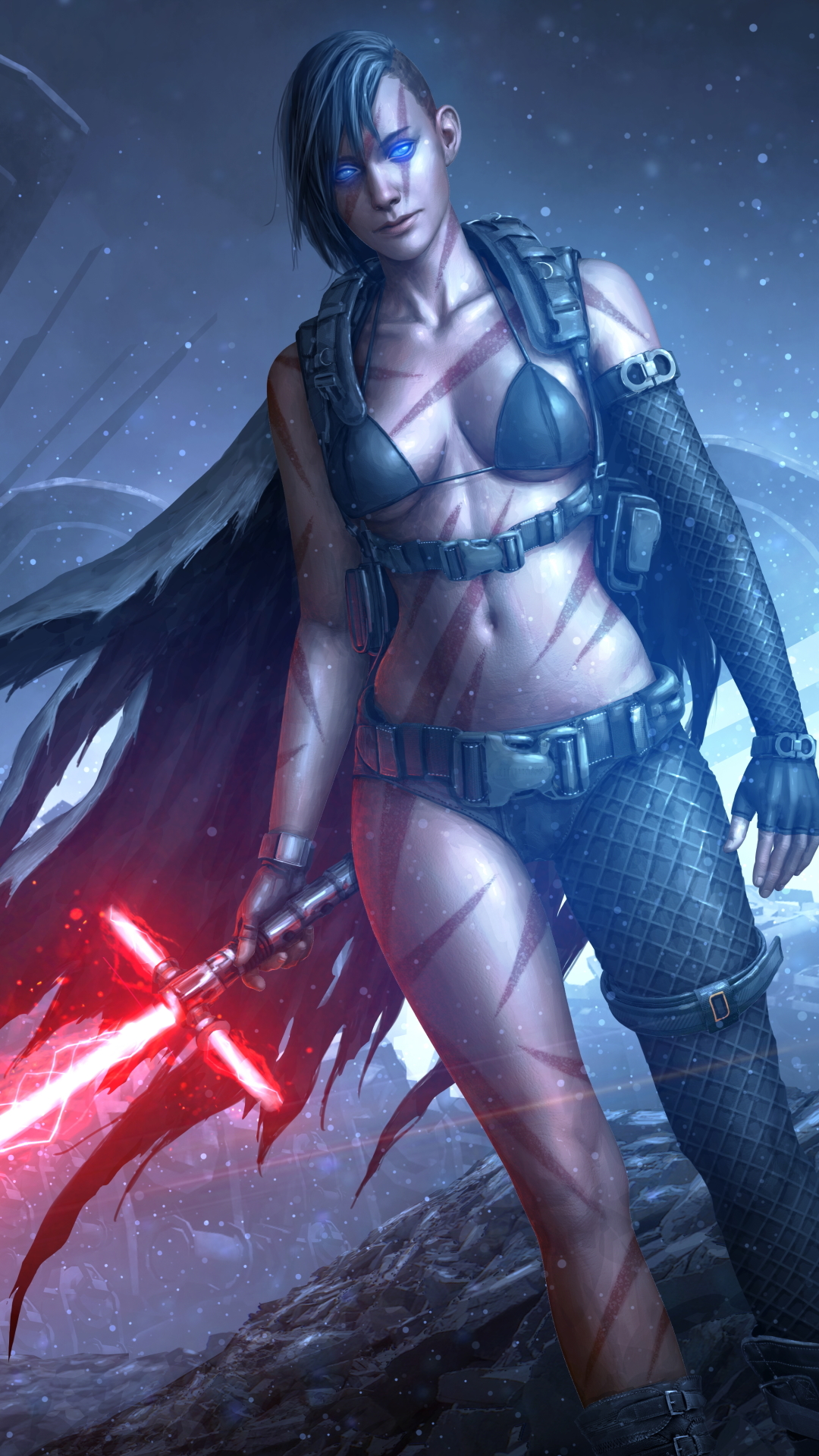 Download mobile wallpaper Star Wars, Sci Fi, Lightsaber, Sith (Star Wars), Woman Warrior for free.