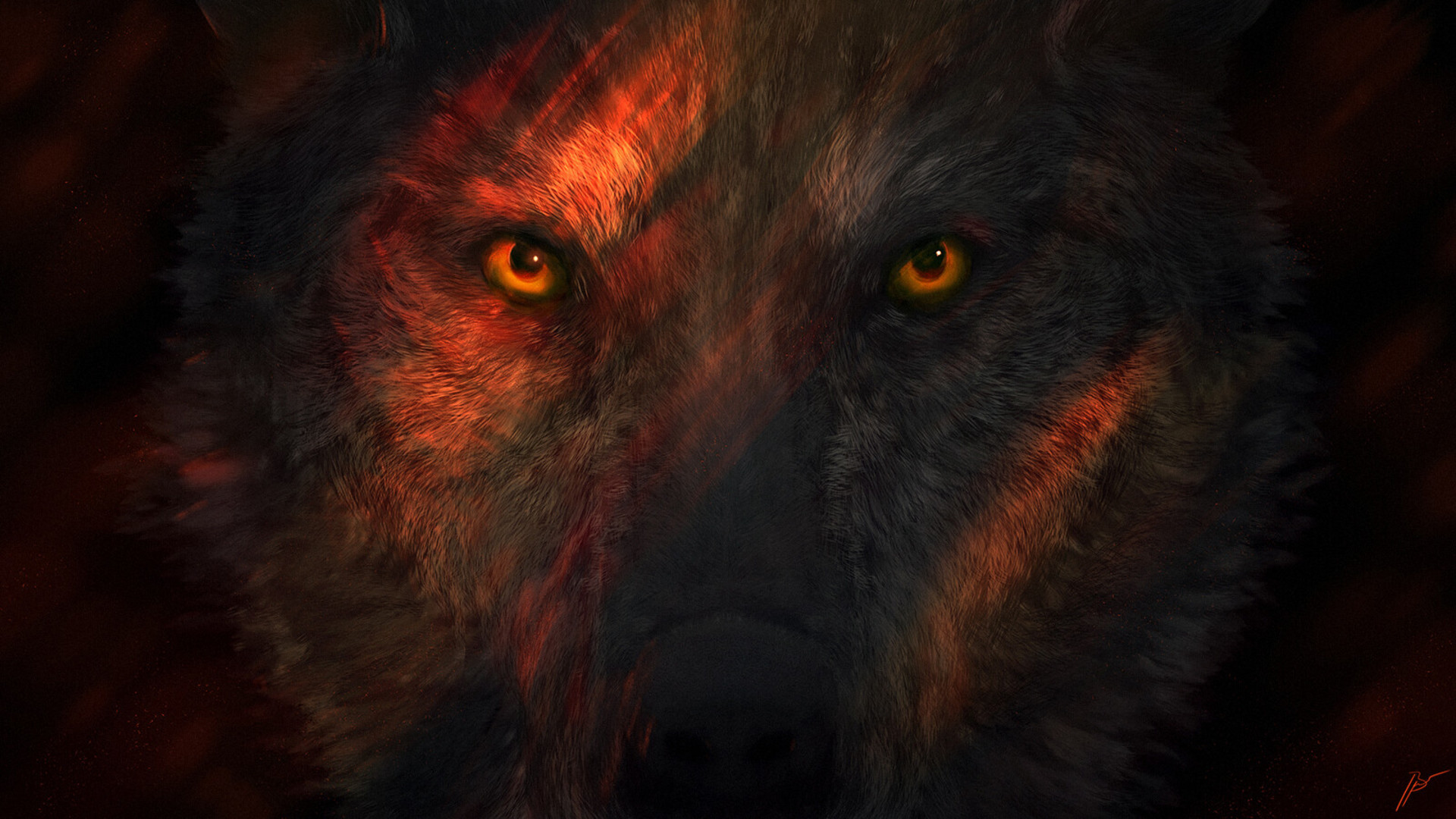 無料モバイル壁紙動物, オオカミ, 目, 狼をダウンロードします。