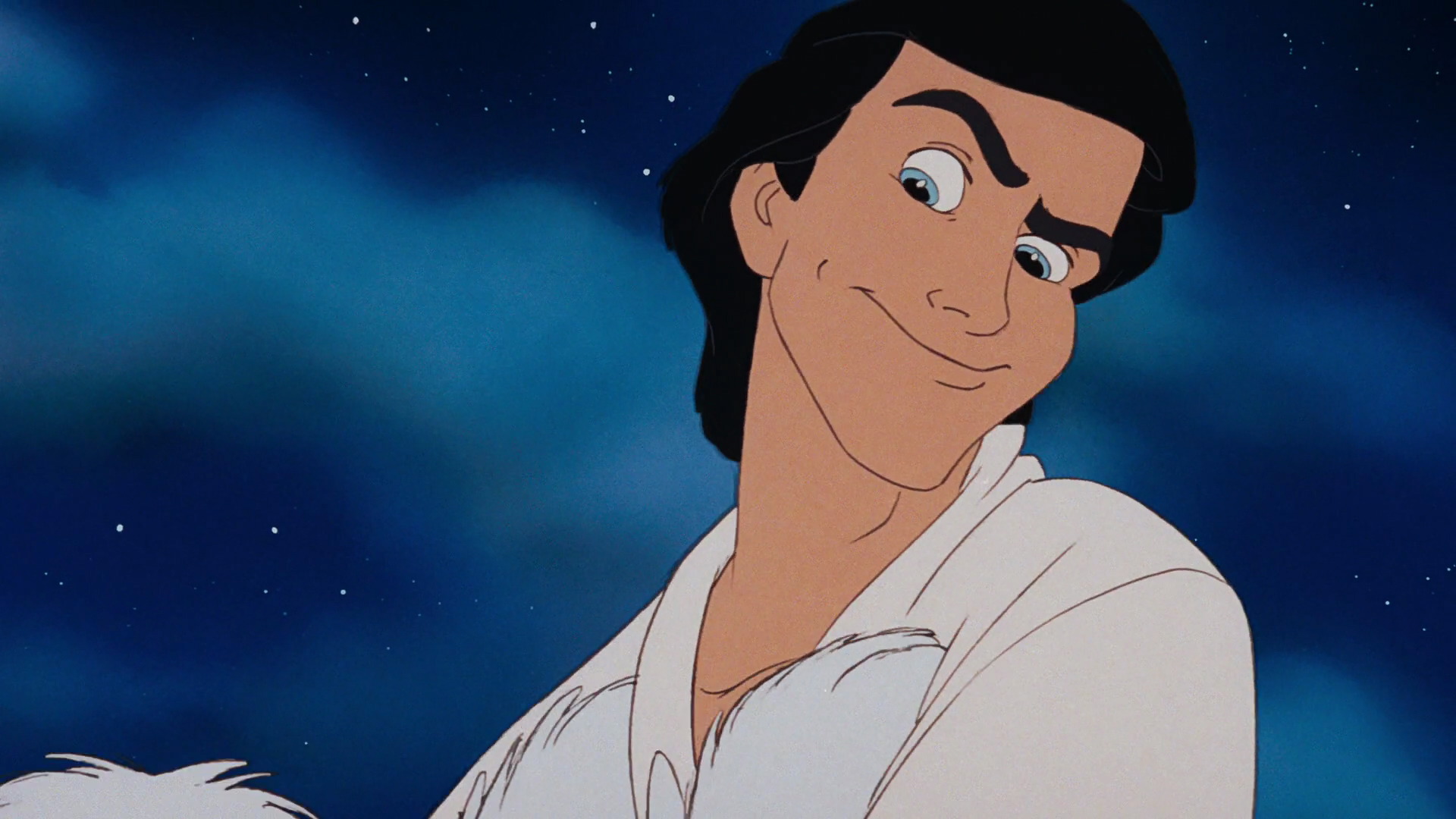Download mobile wallpaper Blue Eyes, Movie, Black Hair, The Little Mermaid, The Little Mermaid (1989), Prince Eric for free.