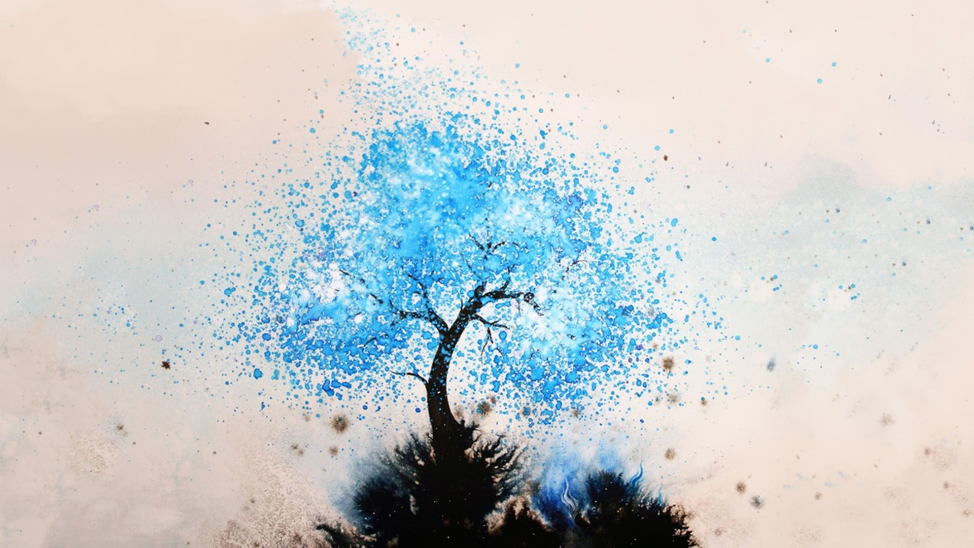 Free download wallpaper Tree, Artistic, Watercolor on your PC desktop