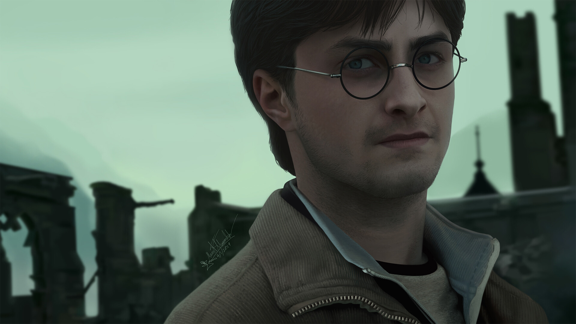 Free download wallpaper Harry Potter, Daniel Radcliffe, Movie, Harry Potter And The Deathly Hallows: Part 2 on your PC desktop