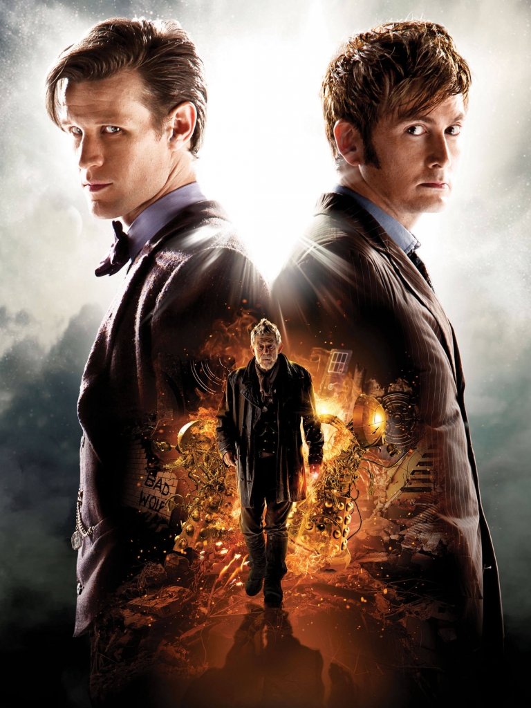 Download mobile wallpaper David Tennant, Doctor Who, Tv Show, Matt Smith, John Hurt, Time Lord for free.