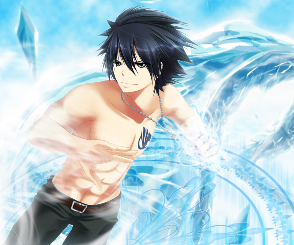 Handy-Wallpaper Animes, Fairy Tail, Grauer Fullbuster kostenlos herunterladen.