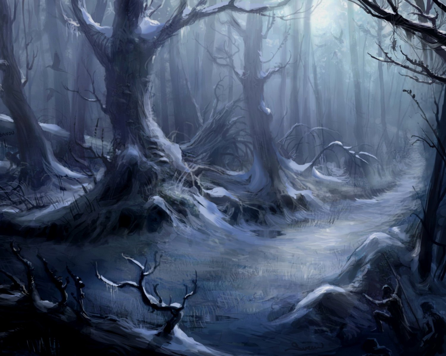 Download mobile wallpaper Halloween, Dark, Forest, Creepy, Spooky, Horror, Scary for free.