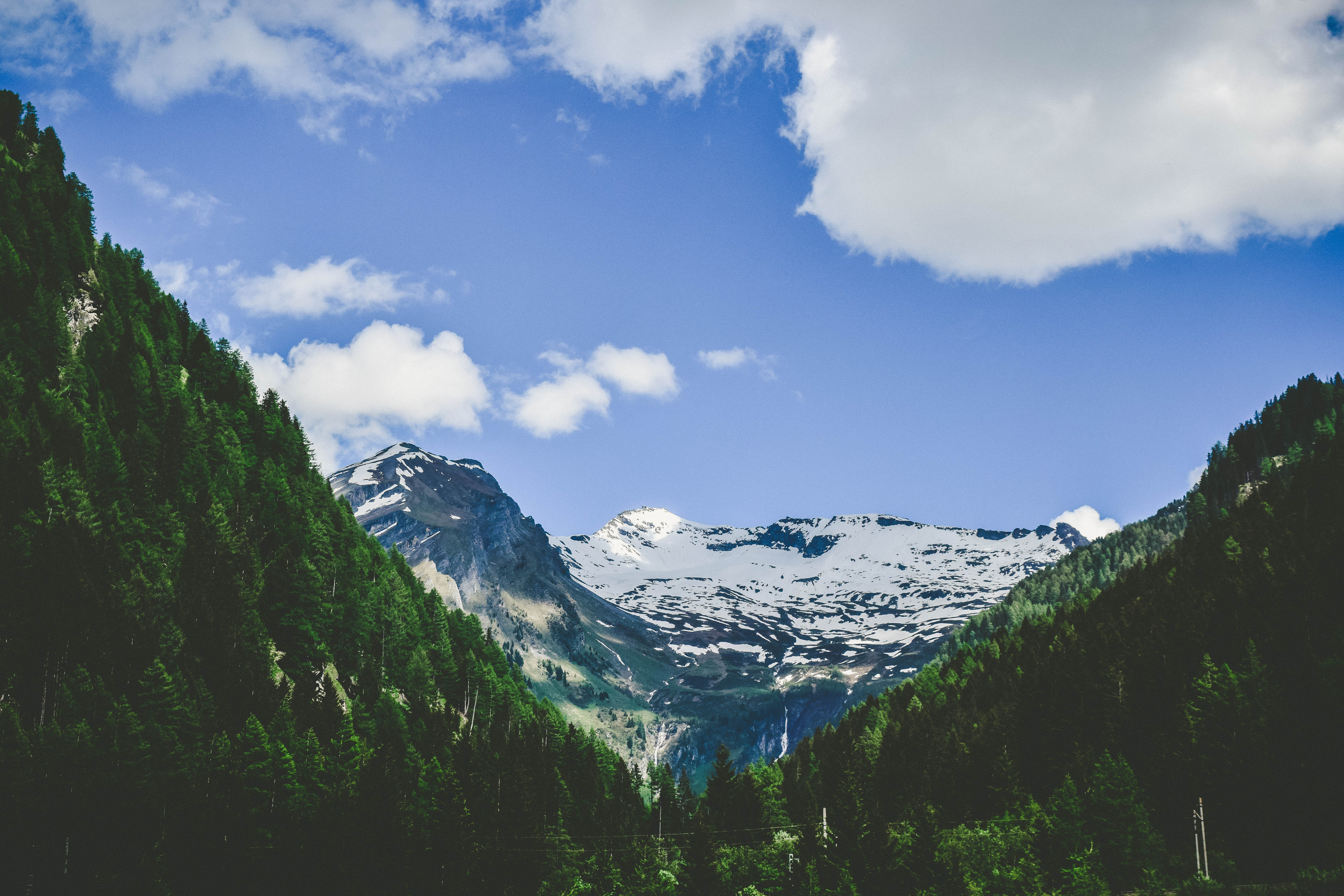 Descarga gratuita de fondo de pantalla para móvil de Naturaleza, Vértice, Arriba, Alpes, Árboles, Montañas.