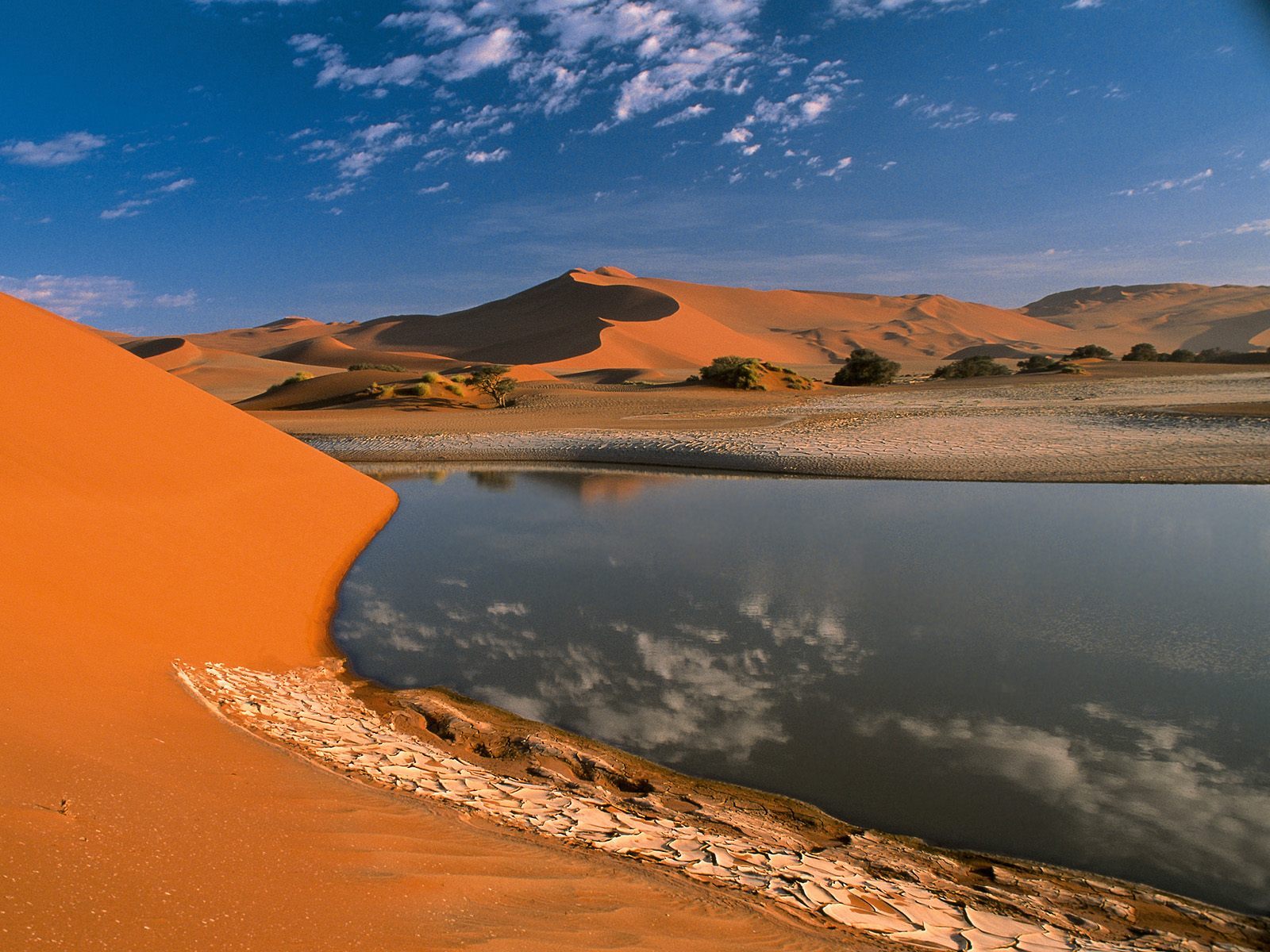 Free download wallpaper Landscape, Rivers, Desert, Sand on your PC desktop