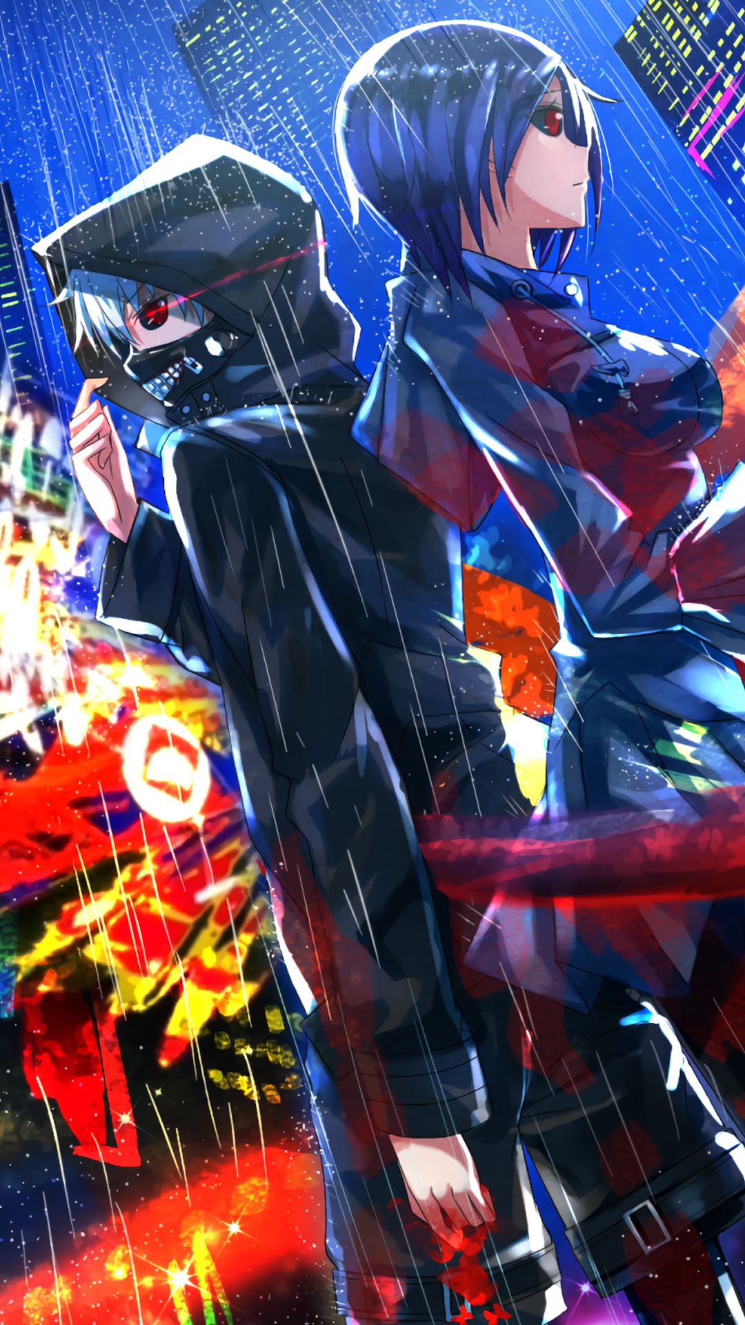 Download mobile wallpaper Anime, Ken Kaneki, Tokyo Ghoul, Touka Kirishima for free.