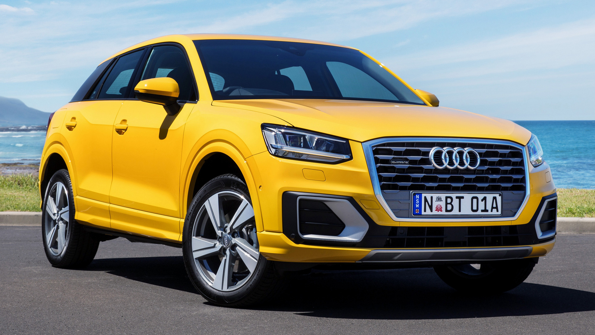 Download mobile wallpaper Audi, Car, Suv, Vehicles, Yellow Car, Crossover Car, Subcompact Car, Audi Q2 Tdi for free.