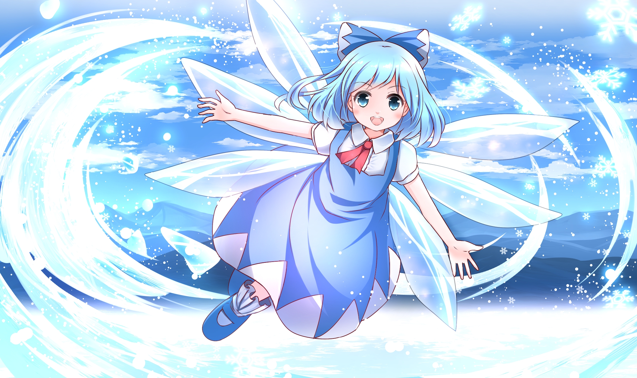 Free download wallpaper Anime, Touhou, Cirno (Touhou) on your PC desktop