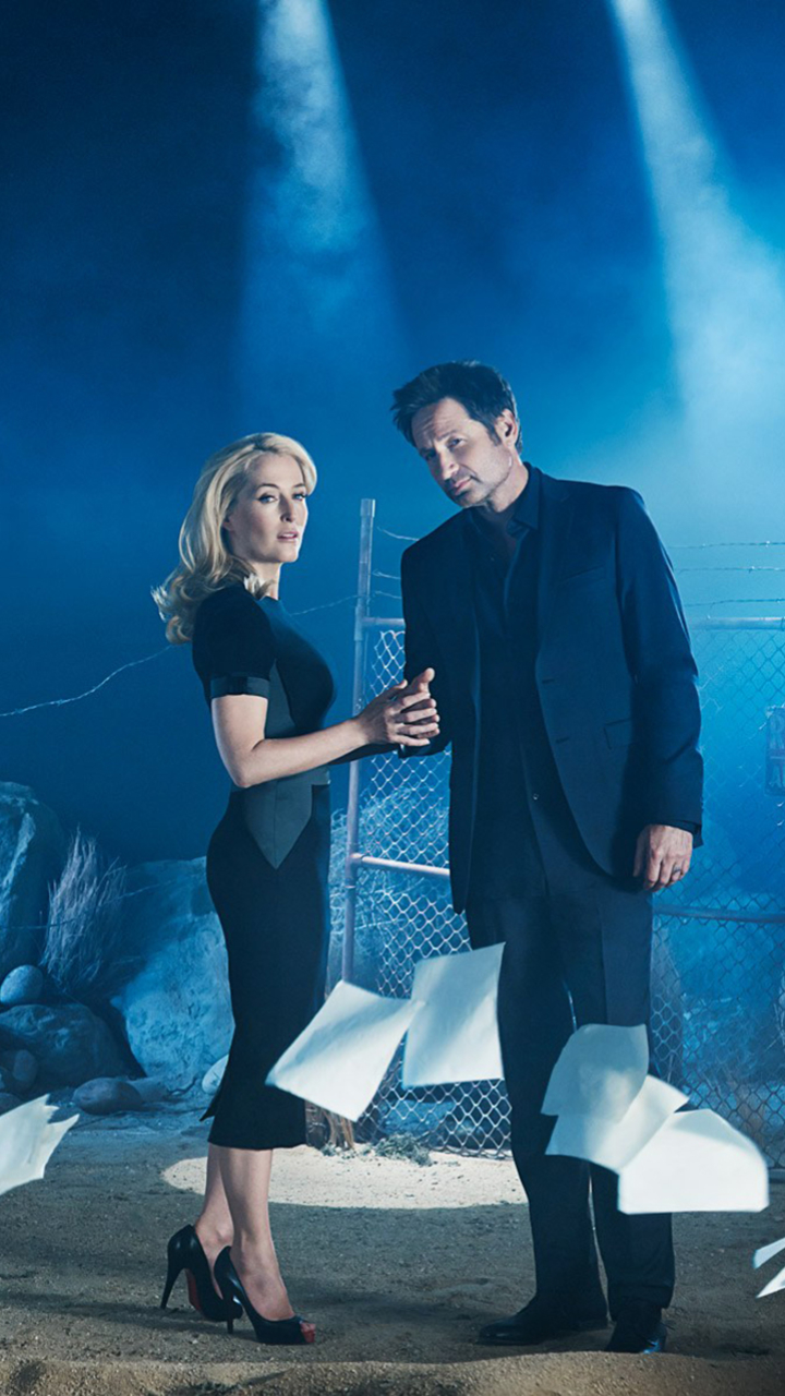Download mobile wallpaper David Duchovny, Tv Show, The X Files, Gillian Anderson, Dana Scully, Fox Mulder for free.