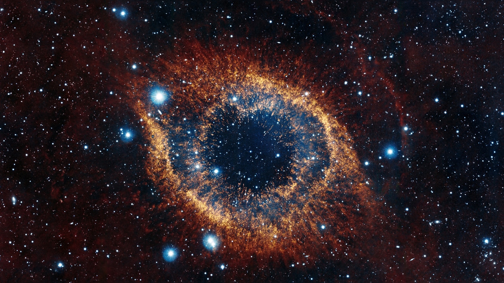 142446 завантажити шпалери зірки, космос, блиск, вибух, helix nebula, туманність хелікс - заставки і картинки безкоштовно