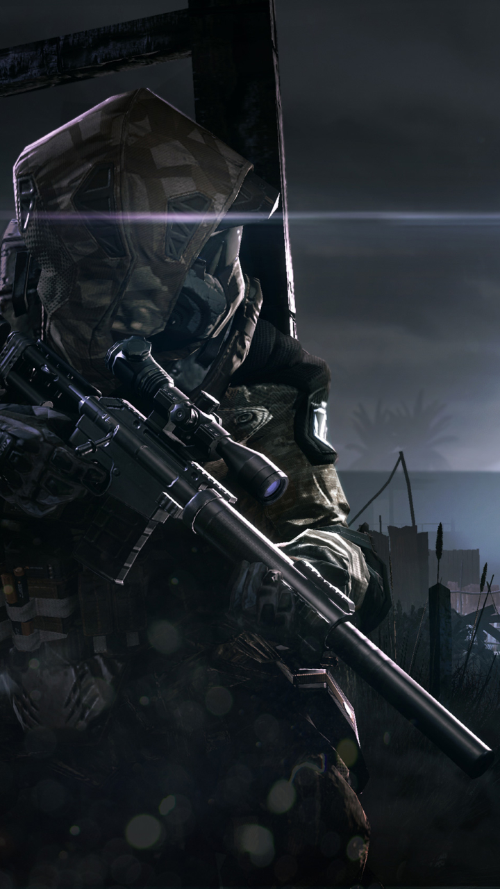 warface, video game, weapon, soldier, helicopter, night