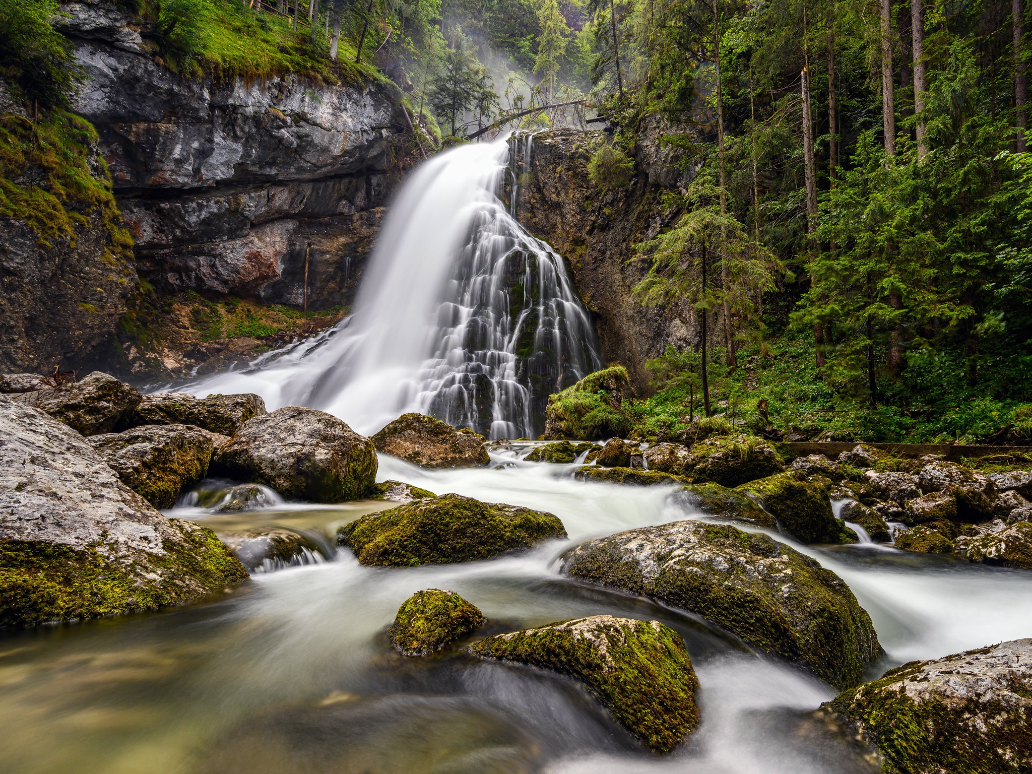 Free download wallpaper Waterfalls, Waterfall, Austria, Earth, Stone, Stream, River on your PC desktop