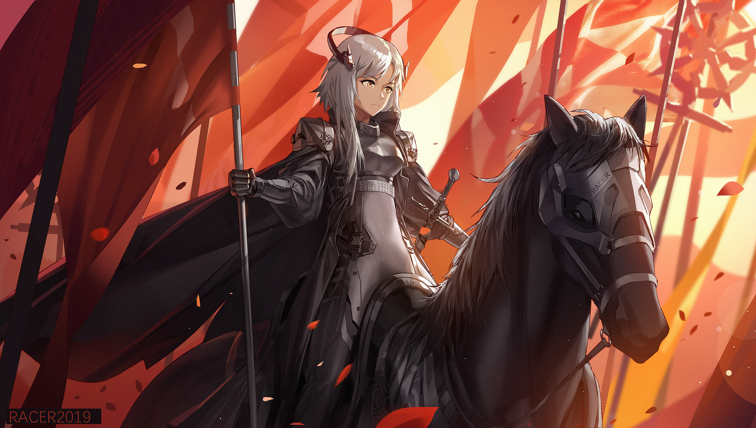 Download mobile wallpaper Anime, Horse, Original for free.