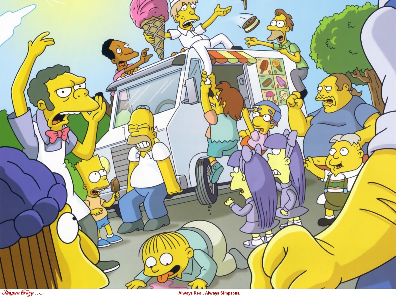 Baixar papel de parede para celular de Homer Simpson, Programa De Tv, Bart Simpson, Os Simpsons gratuito.