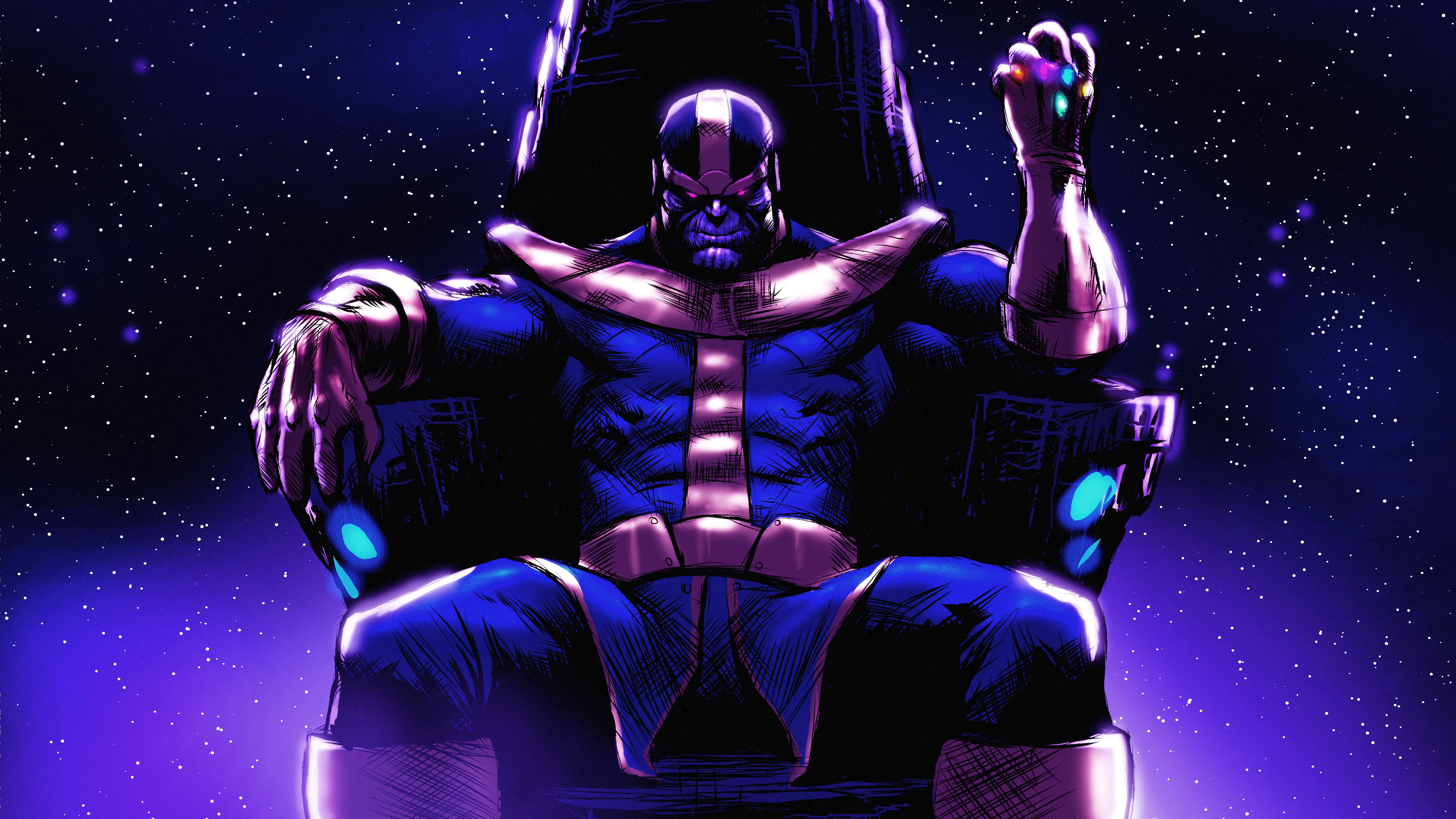 Baixe gratuitamente a imagem História Em Quadrinhos, Thanos, Manopla Do Infinito na área de trabalho do seu PC