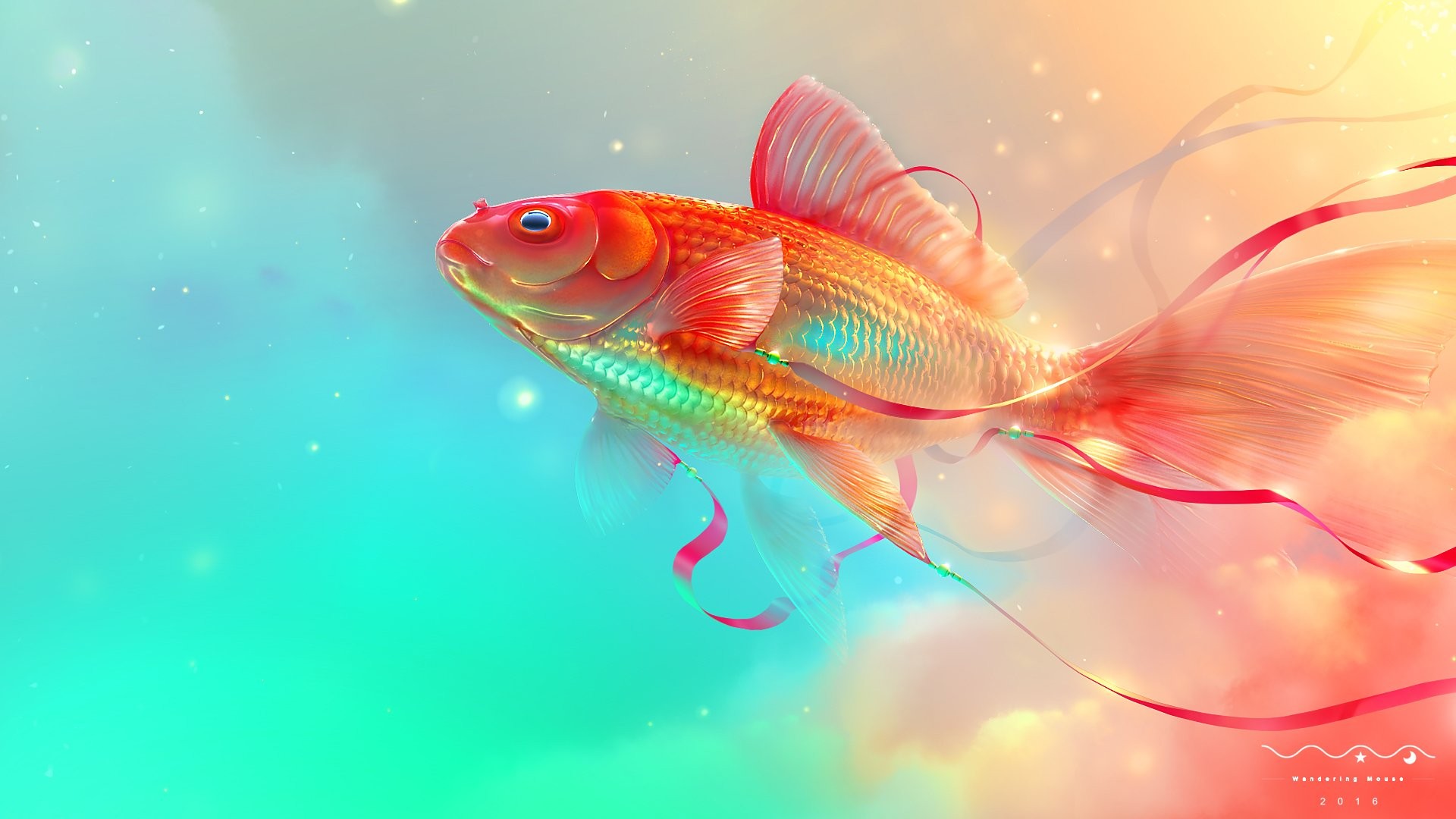 Скачать картинку Животные, Рыба, Золотая Рыбка в телефон бесплатно.