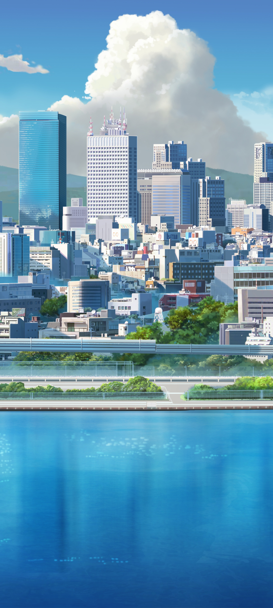 Download mobile wallpaper Anime, City, Building for free.