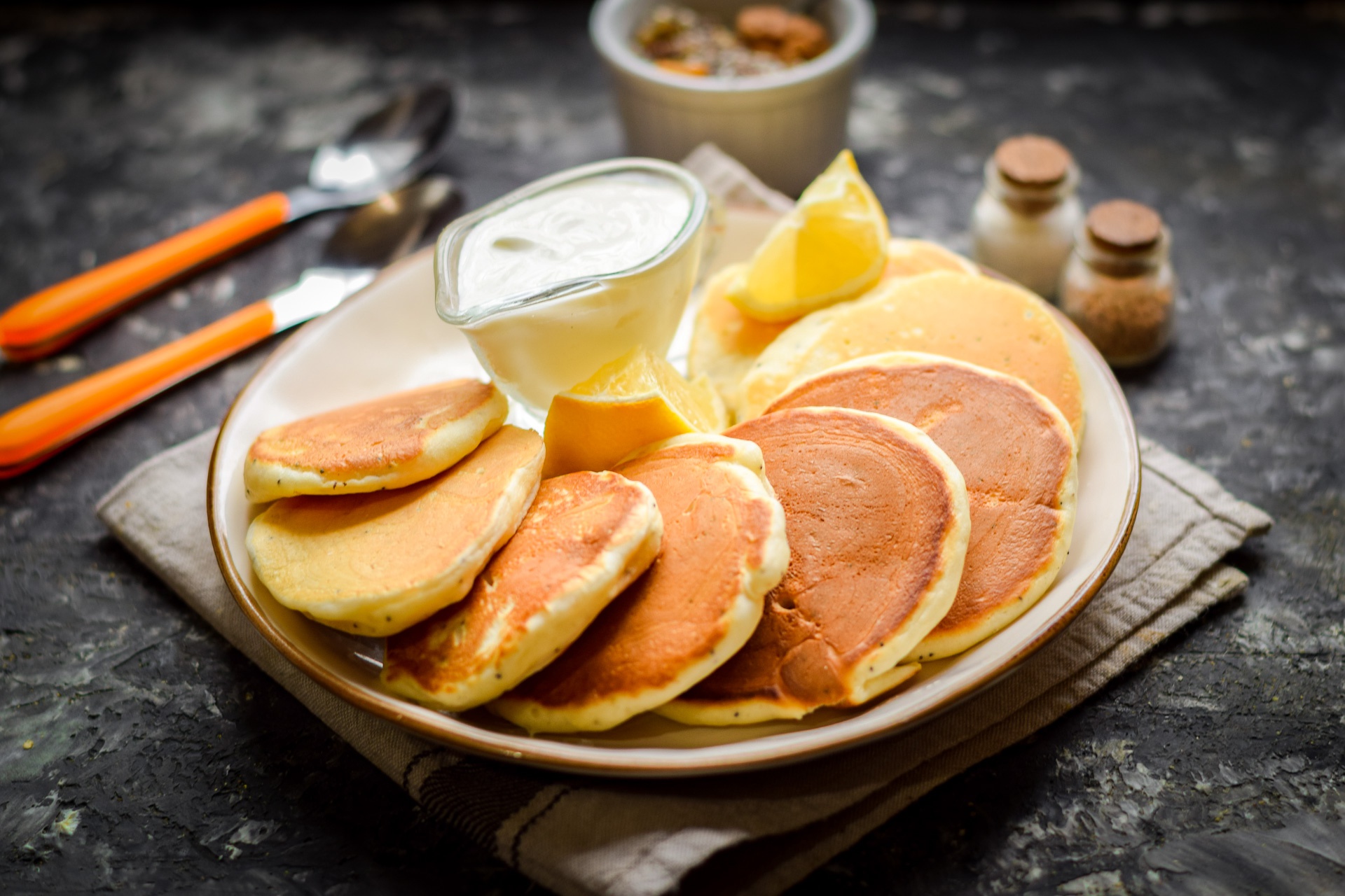 Téléchargez des papiers peints mobile Nourriture, Petit Déjeuner, Crêpe, Nature Morte gratuitement.