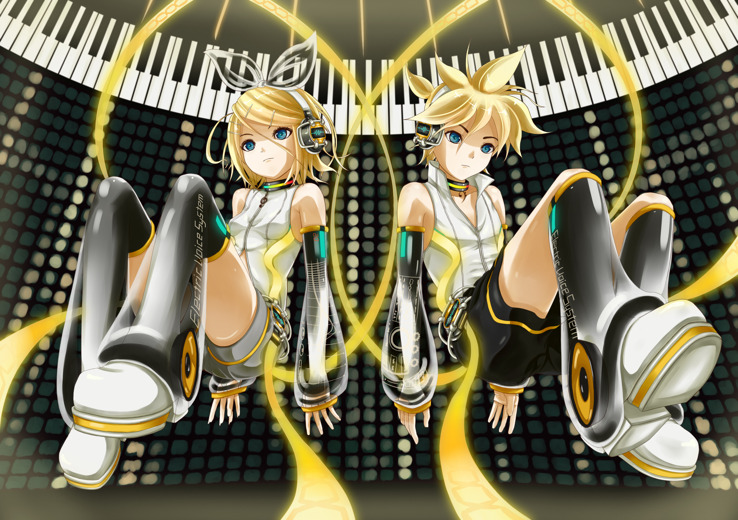 Descarga gratuita de fondo de pantalla para móvil de Vocaloid, Animado, Rin Kagamine, Len Kagamine.