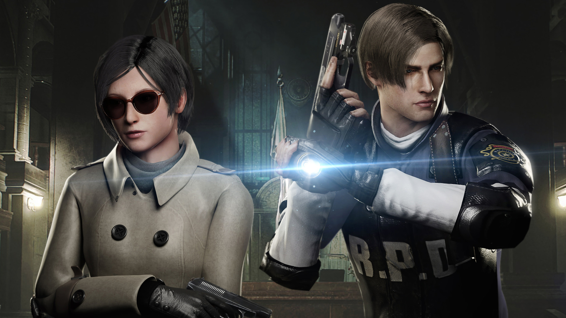 Handy-Wallpaper Resident Evil, Computerspiele, Leon S Kennedy, Ada Wong, Resident Evil 2 (2019) kostenlos herunterladen.
