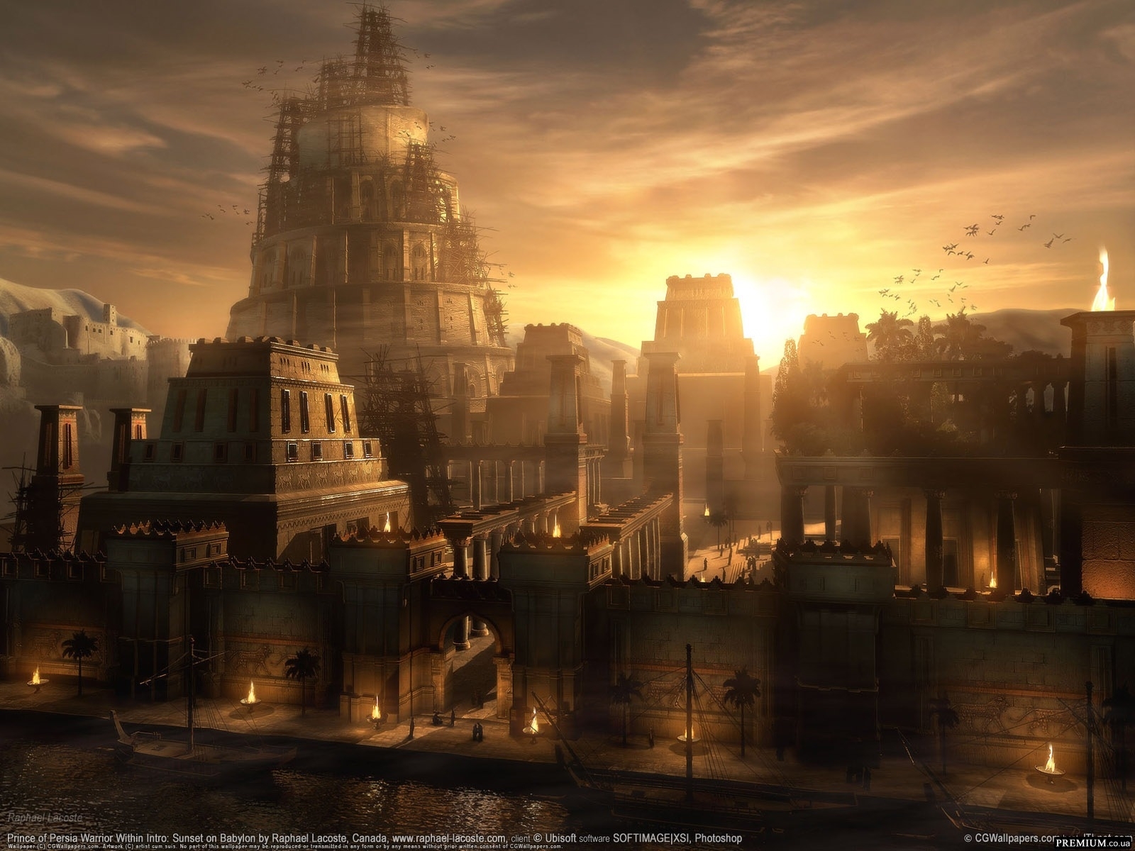 games, prince of persia, cities, architecture, orange HD wallpaper