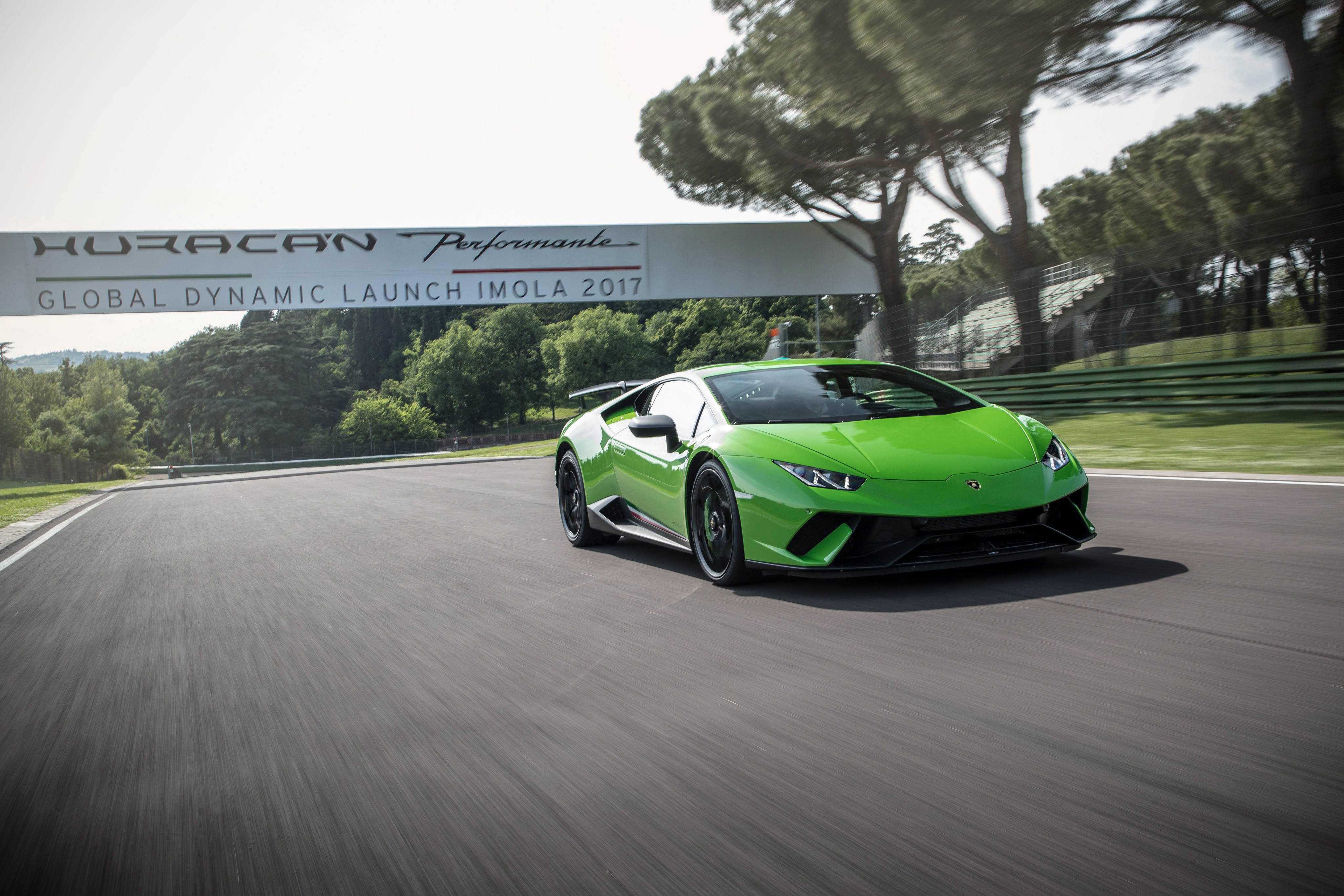 Laden Sie das Lamborghini, Autos, Supersportwagen, Fahrzeuge, Grünes Auto, Lamborghini Huracán Performante-Bild kostenlos auf Ihren PC-Desktop herunter