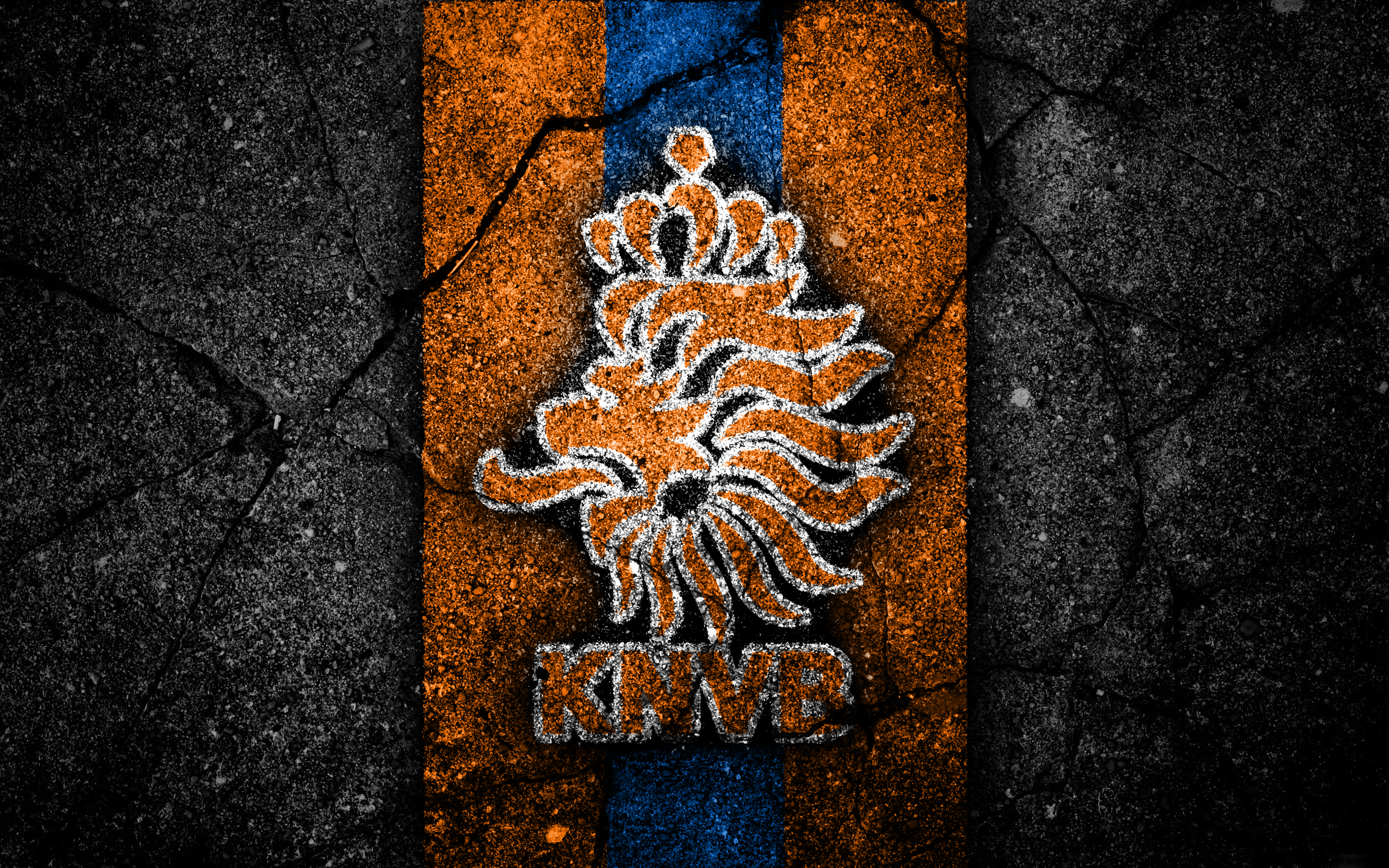 1531382 Hintergrundbild herunterladen sport, niederländische fußballnationalmannschaft, emblem, logo, niederlande, fußball - Bildschirmschoner und Bilder kostenlos