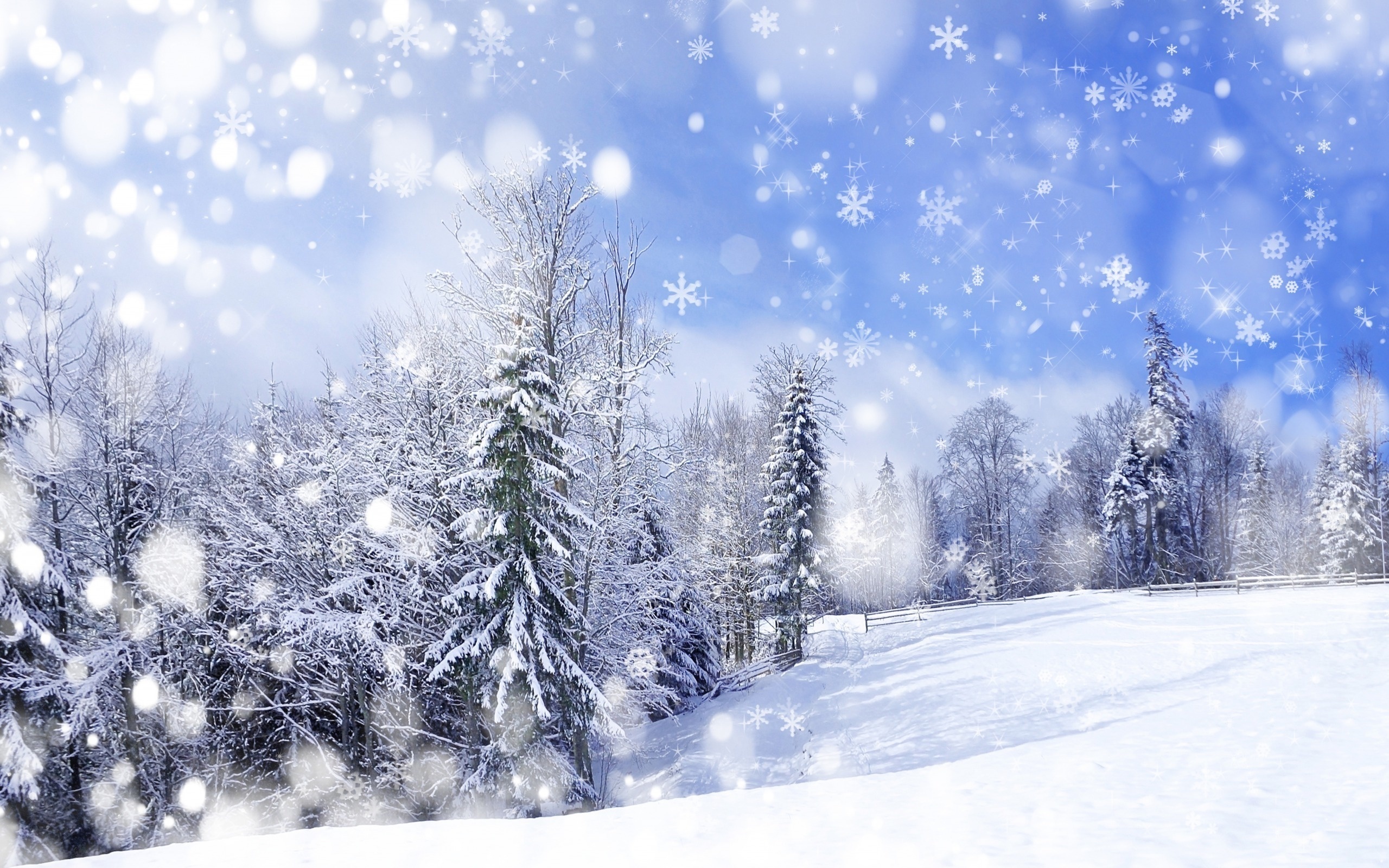 Скачать обои бесплатно Снег, Пейзаж, Фон, Зима картинка на рабочий стол ПК