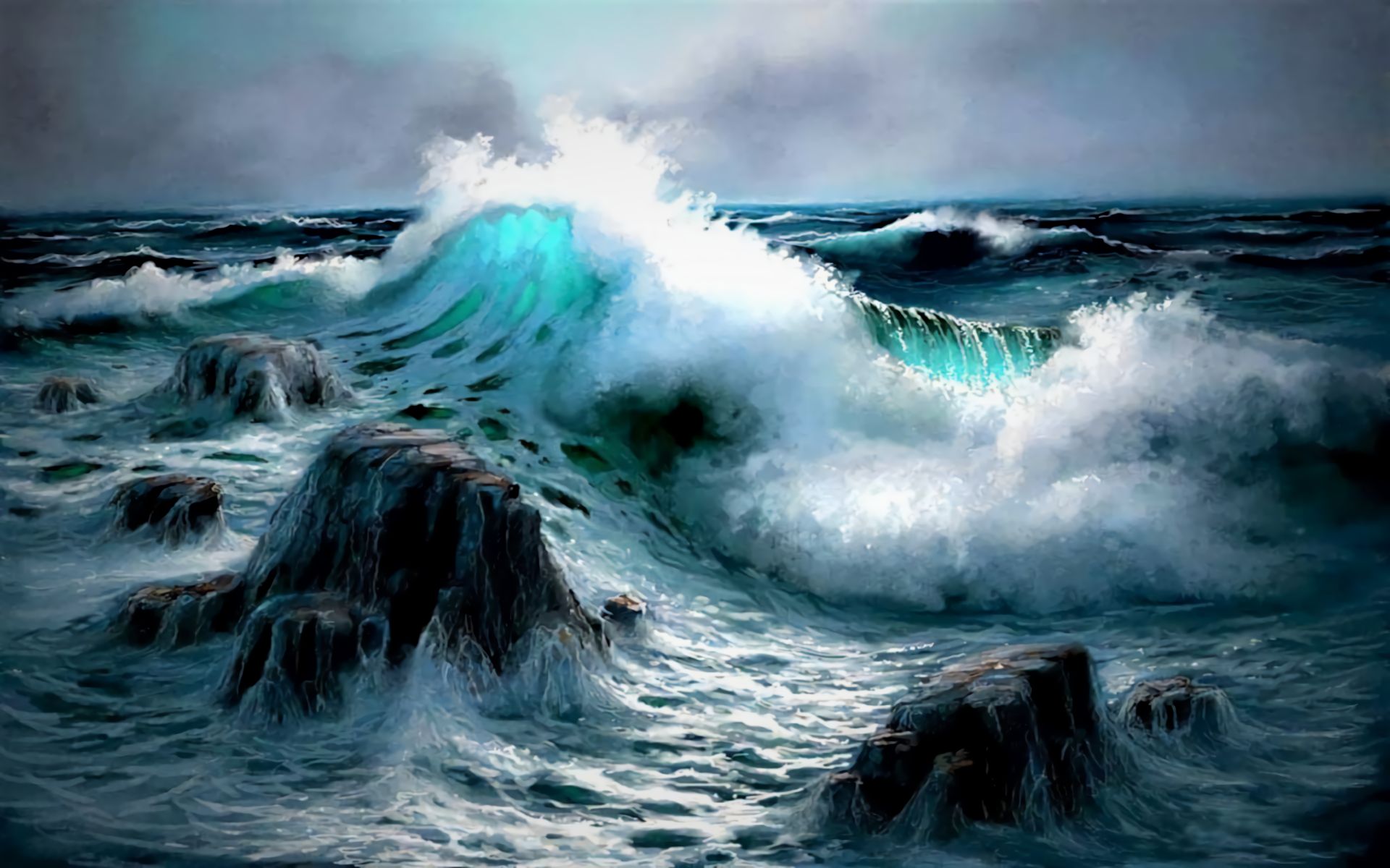 Free download wallpaper Sea, Ocean, Earth, Wave on your PC desktop