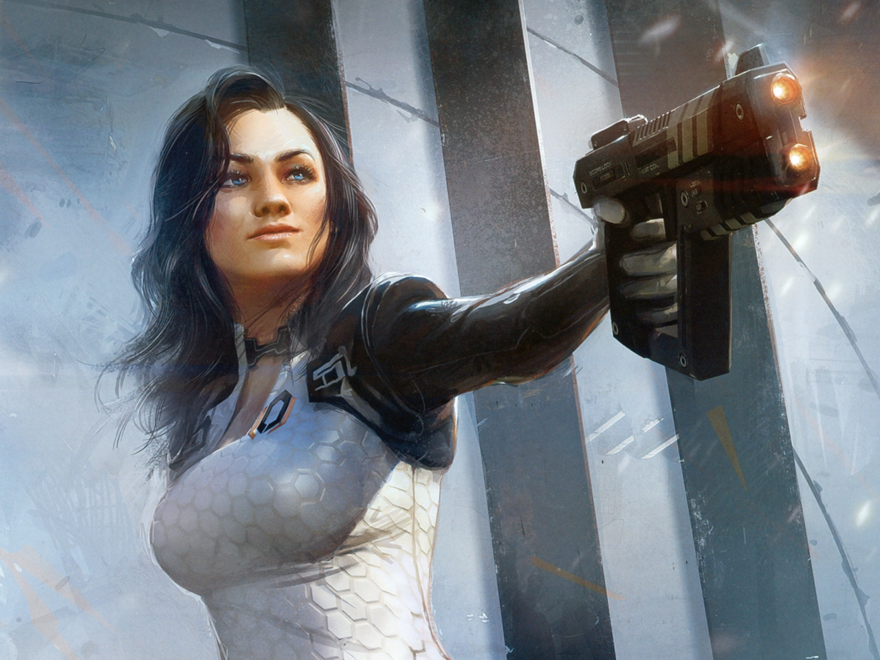 Handy-Wallpaper Computerspiele, Mass Effect 2, Miranda Lawson kostenlos herunterladen.