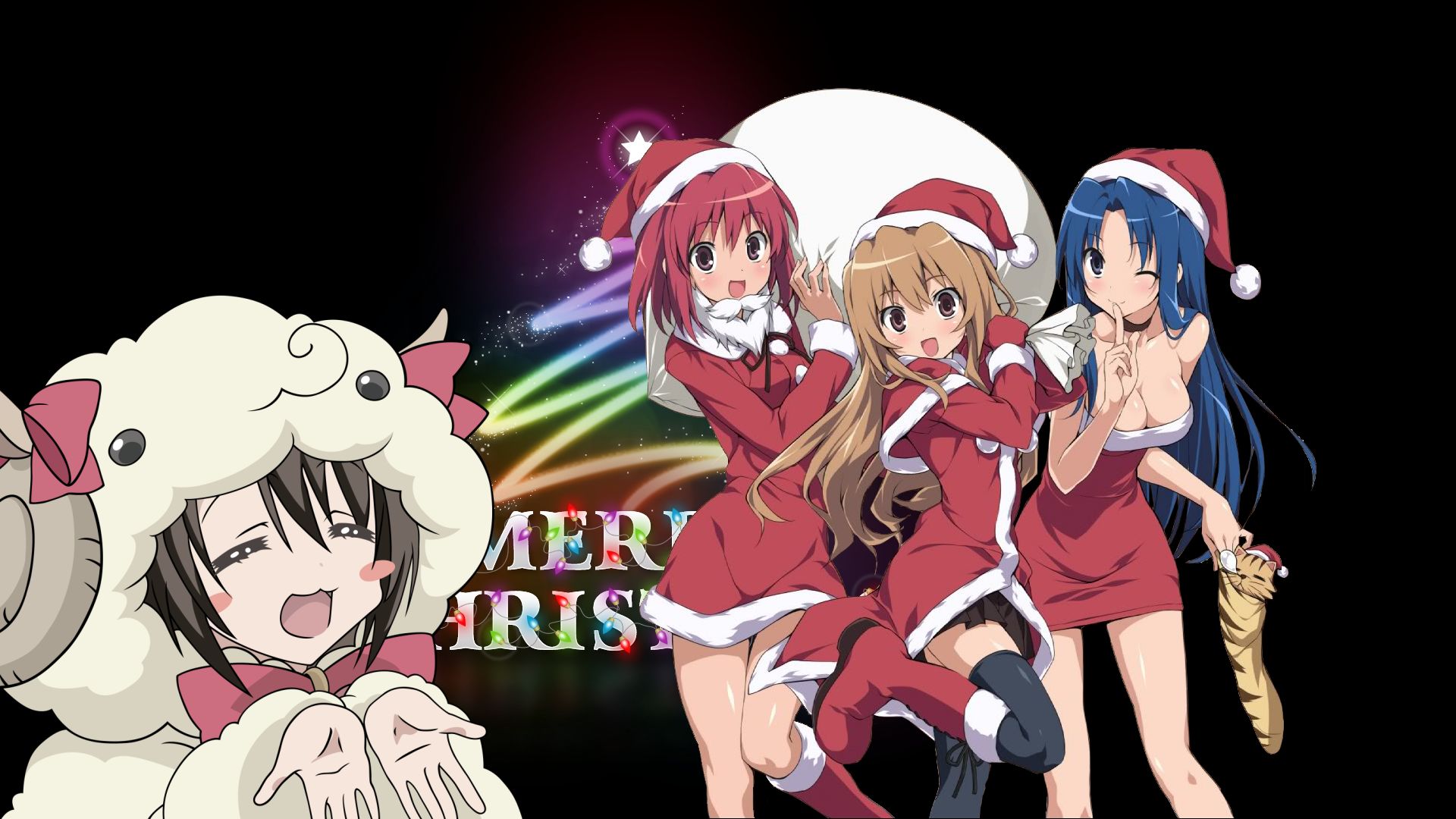 Free download wallpaper Anime, Christmas, Toradora! on your PC desktop