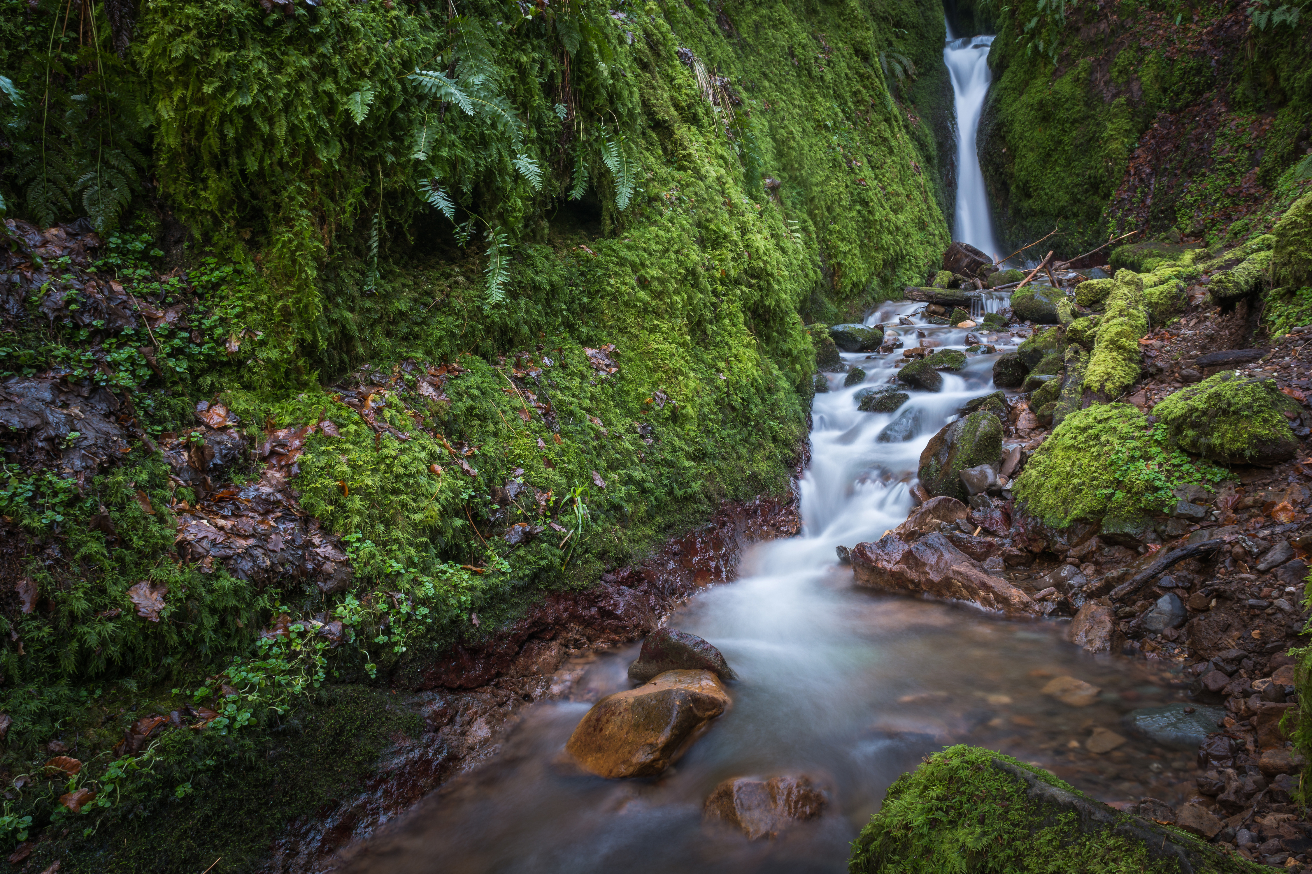 Free download wallpaper Nature, Waterfalls, Waterfall, Earth, Moss, Stream on your PC desktop
