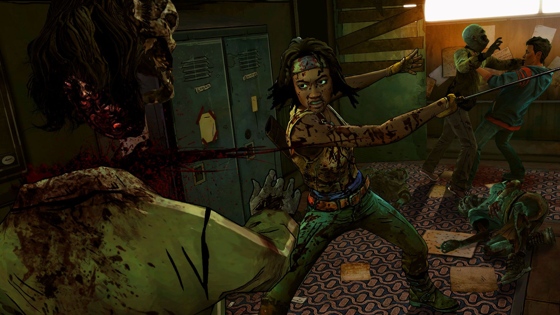 756393 descargar fondo de pantalla videojuego, the walking dead: michonne, zombi: protectores de pantalla e imágenes gratis