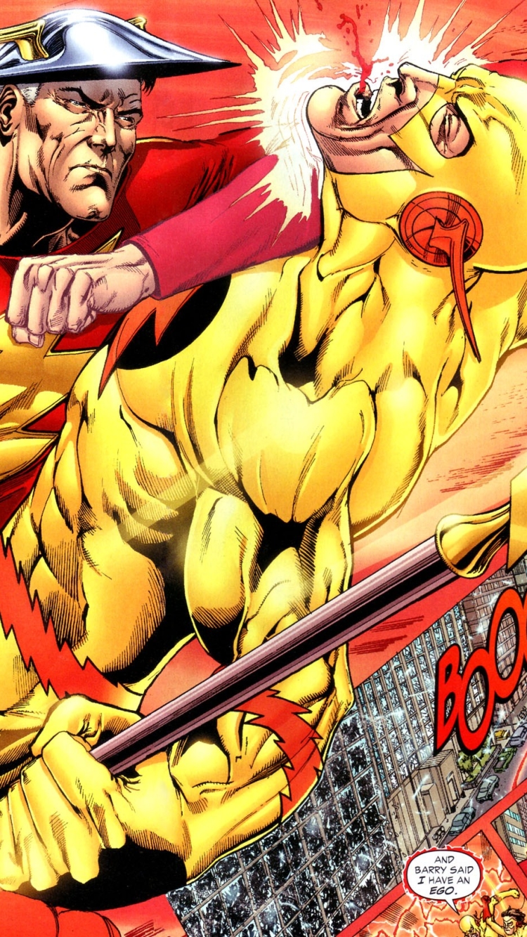 Download mobile wallpaper Flash, Comics, Dc Comics, Kid Flash, Reverse Flash for free.