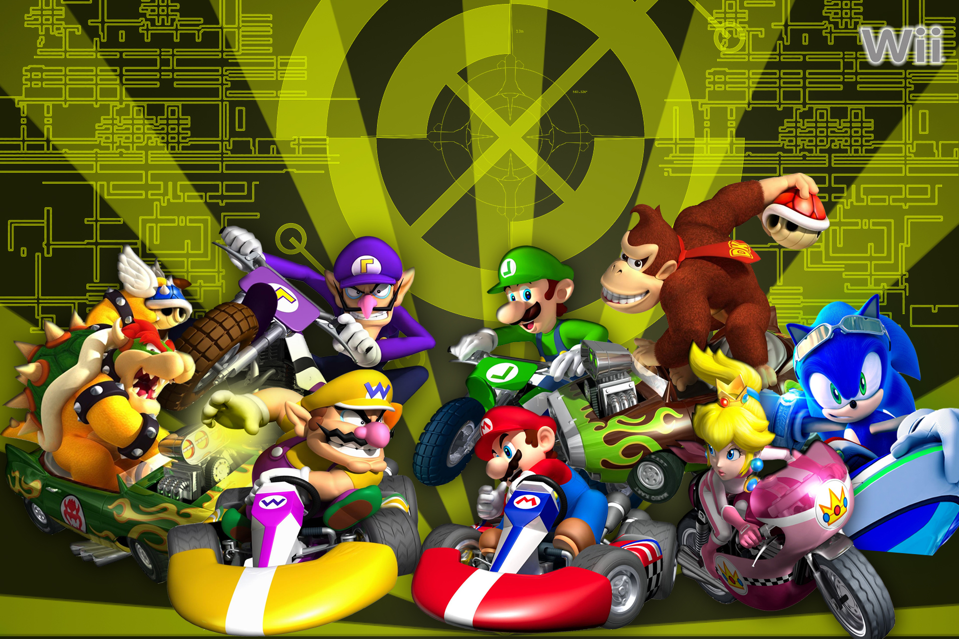 329879 Bild herunterladen computerspiele, mario kart wii, mario - Hintergrundbilder und Bildschirmschoner kostenlos