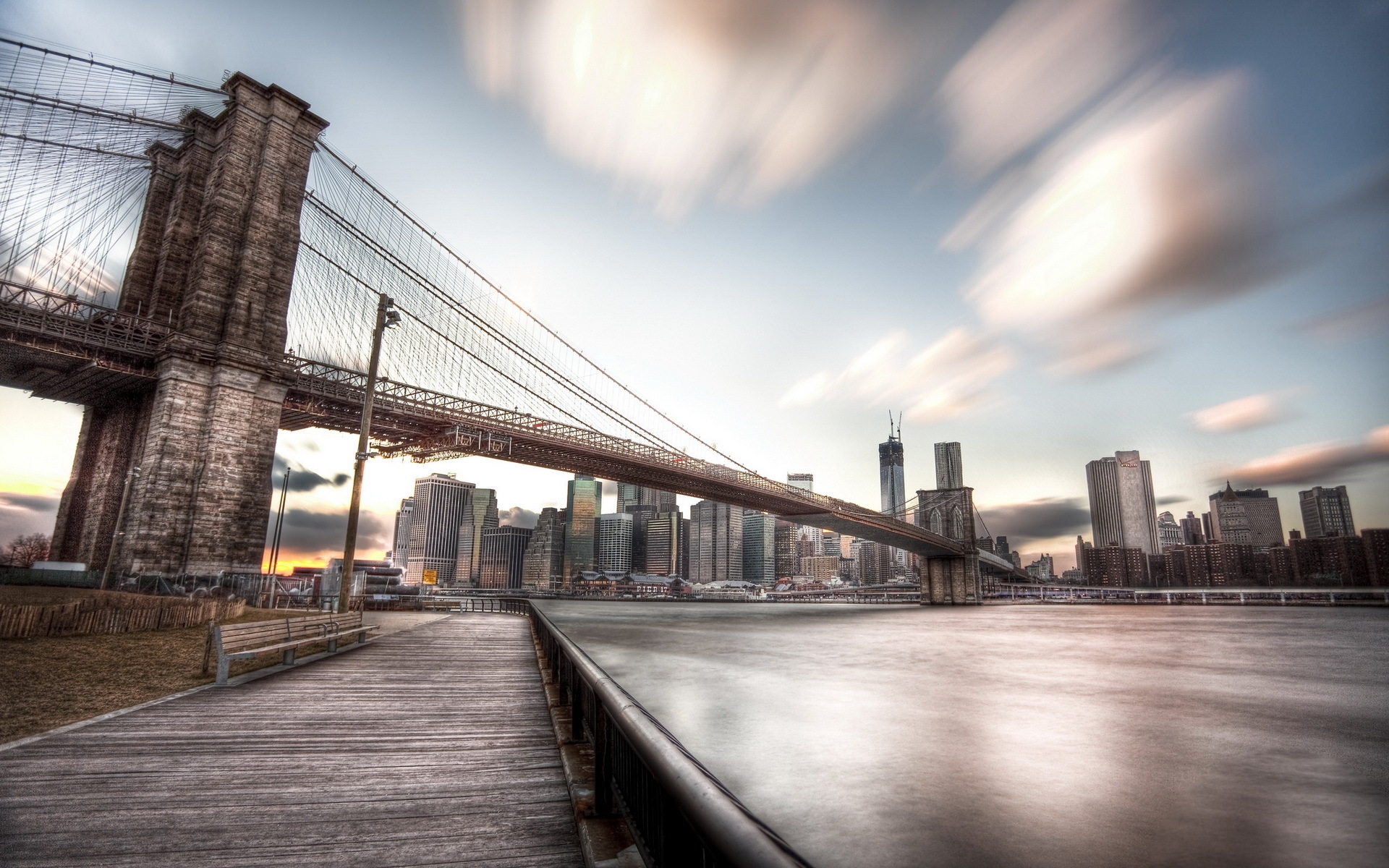 Завантажити шпалери безкоштовно Мости, Бруклінський Міст, Створено Людиною картинка на робочий стіл ПК