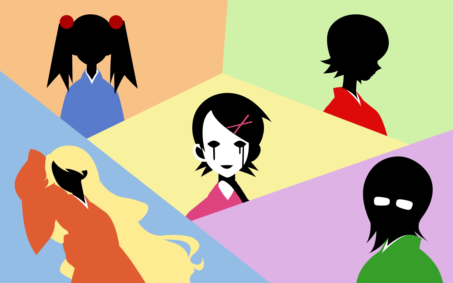 Handy-Wallpaper Animes, Kaere Kimura, Sayonara Zetsubō Sensei, Nami Hitou, Kafuka Fuura, Meru Otonashi, Harumi Fujiyoshi kostenlos herunterladen.