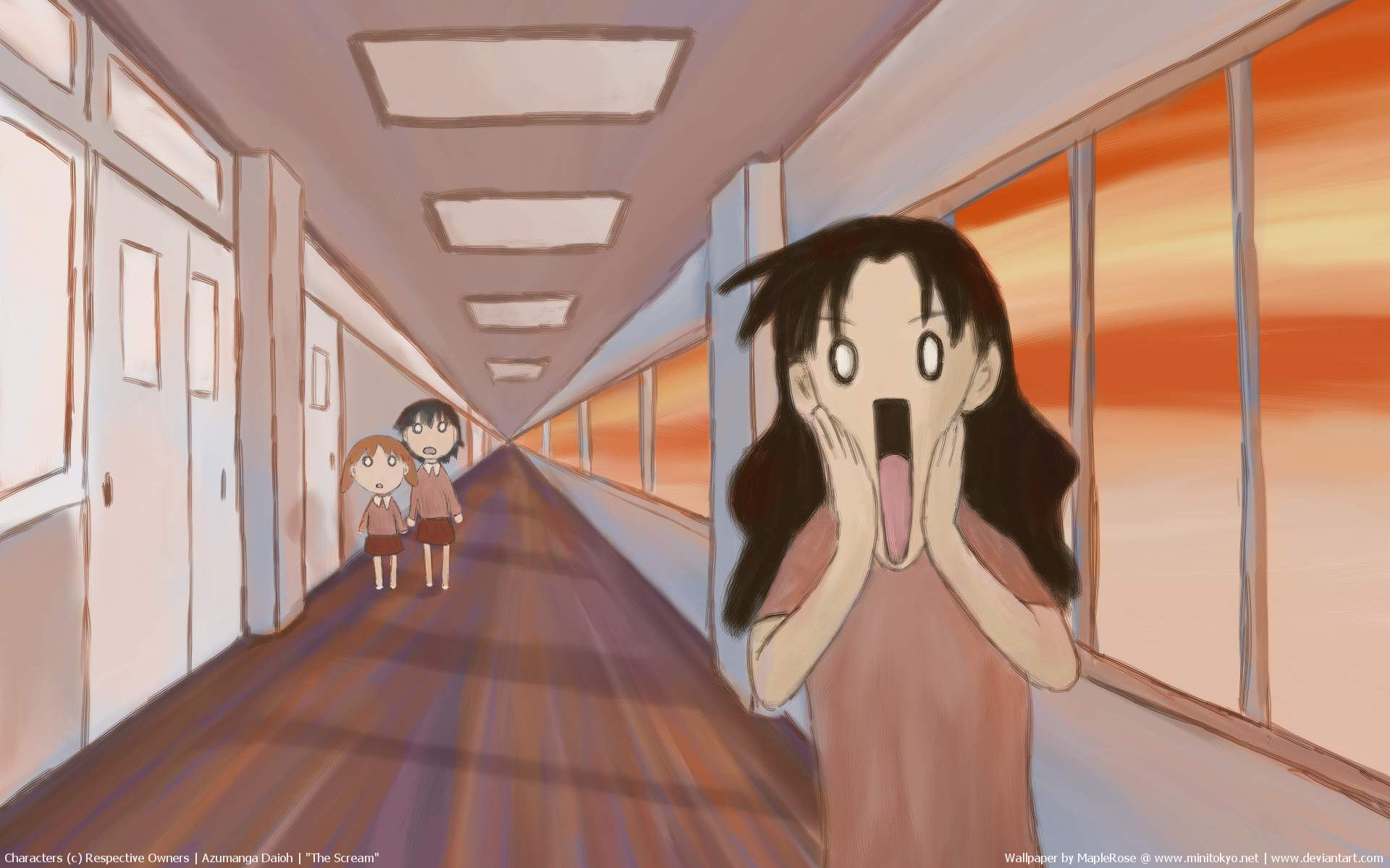 Handy-Wallpaper Animes, Azumanga Daiô kostenlos herunterladen.