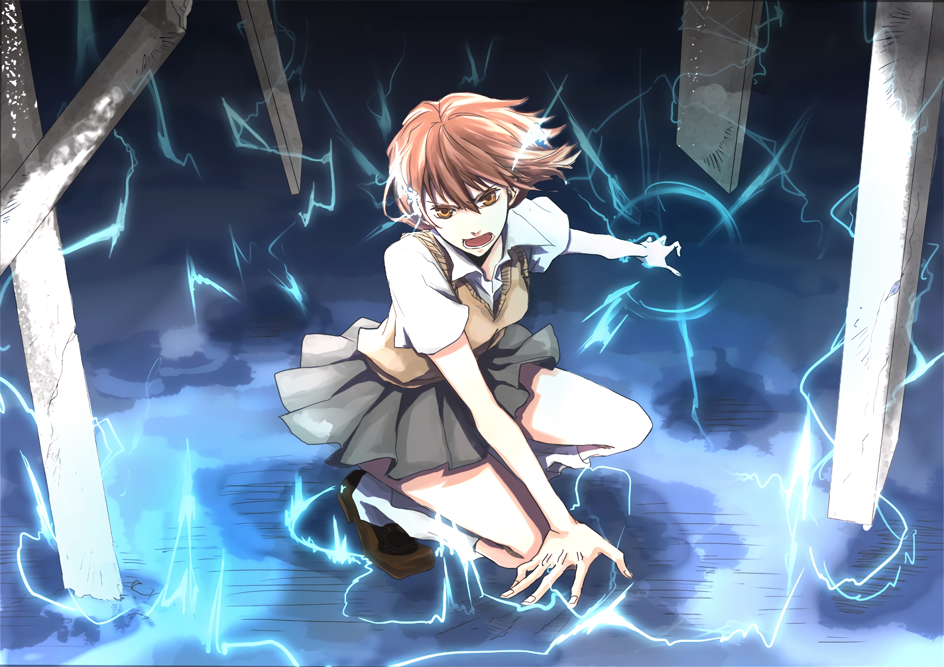 Téléchargez gratuitement l'image Animé, Mikoto Misaka, To Aru Kagaku No Rêrugan, To Aru Majutsu No Indekkusu sur le bureau de votre PC