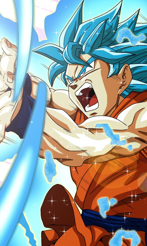 Download mobile wallpaper Anime, Dragon Ball, Goku, Kamehameha, Dragon Ball Super, Ssgss Goku for free.