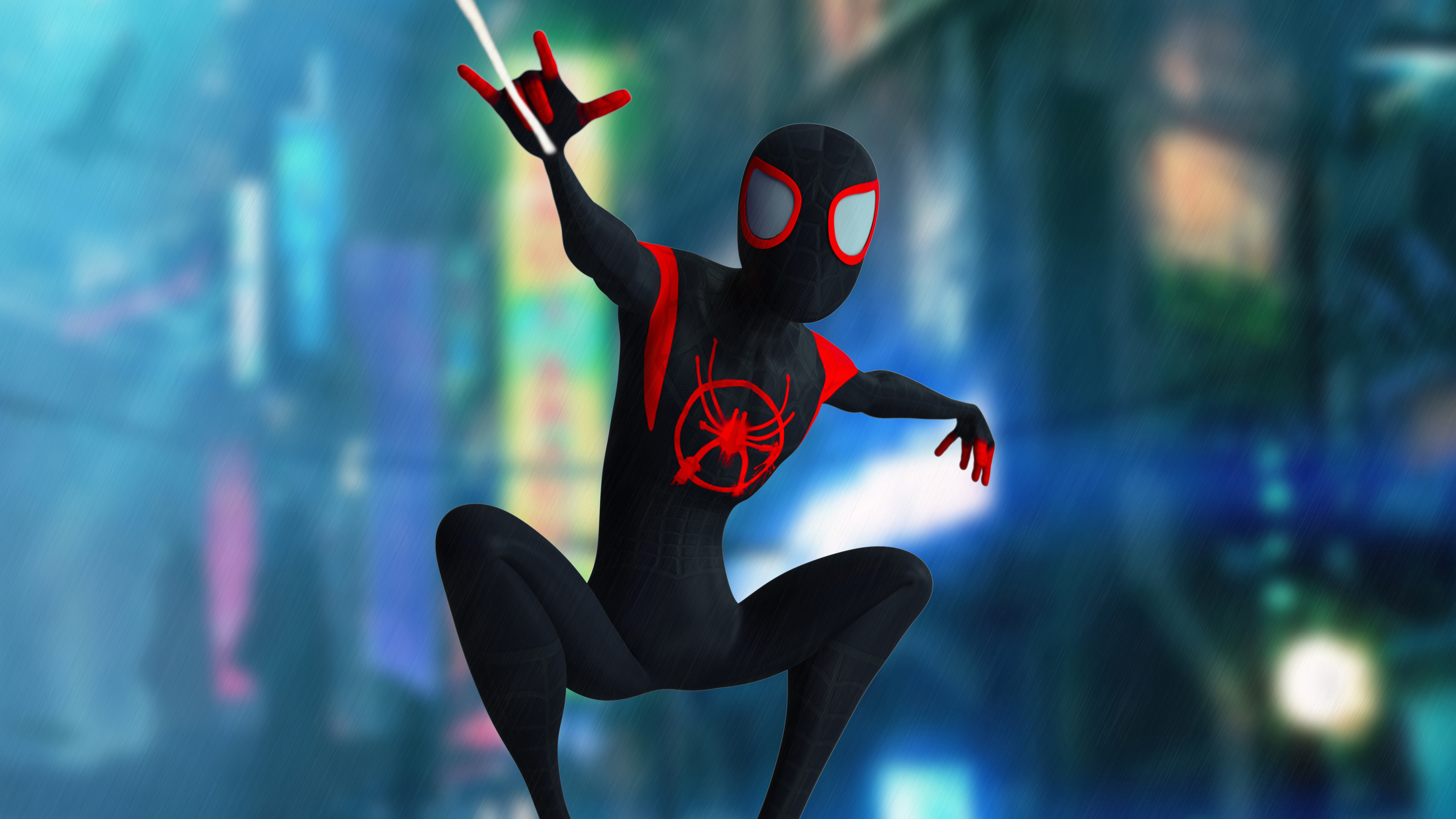 Handy-Wallpaper Filme, Spider Man, Meilen Morales, Spider Man: A New Universe kostenlos herunterladen.