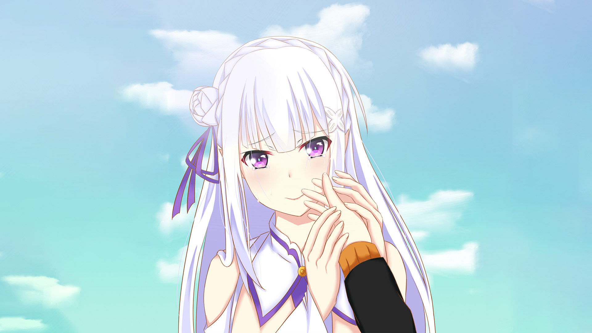 Free download wallpaper Anime, Emilia (Re:zero), Re:zero Starting Life In Another World, Subaru Natsuki on your PC desktop
