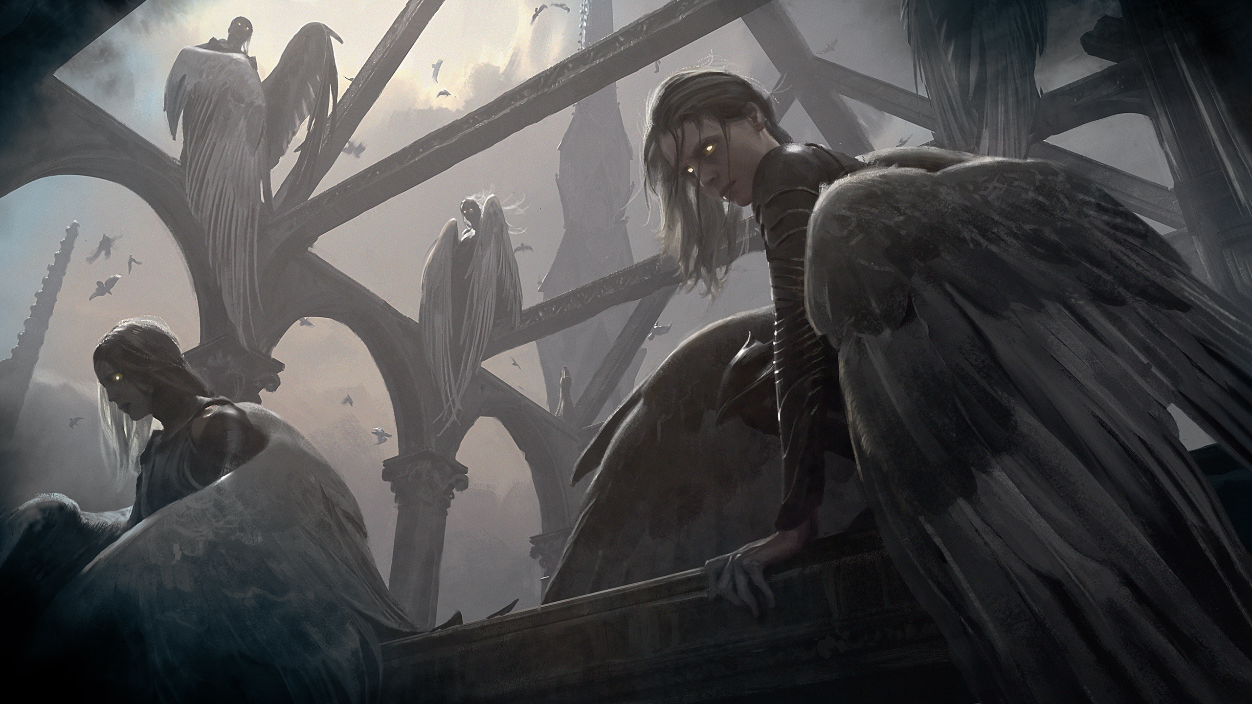 Free download wallpaper Dark, Game, Angel, Magic: The Gathering on your PC desktop