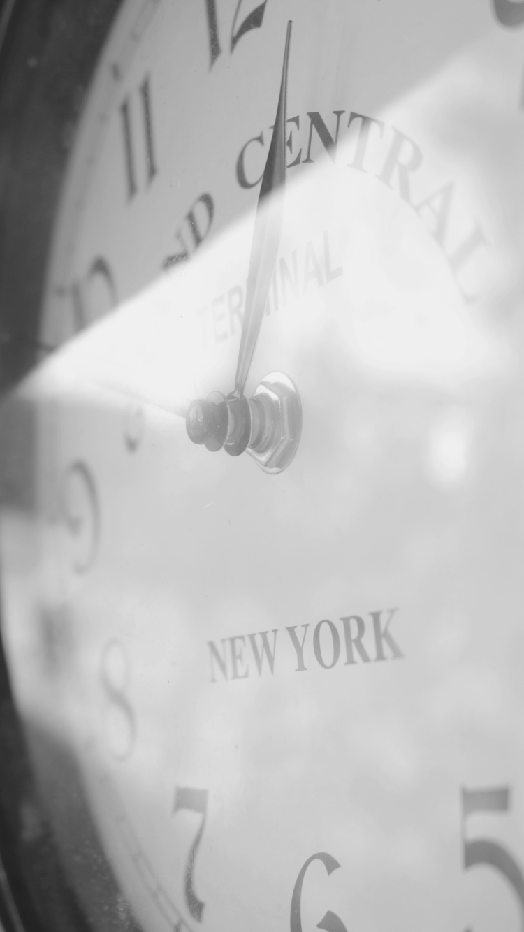Téléchargez des papiers peints mobile Horloge, New York, Construction Humaine gratuitement.