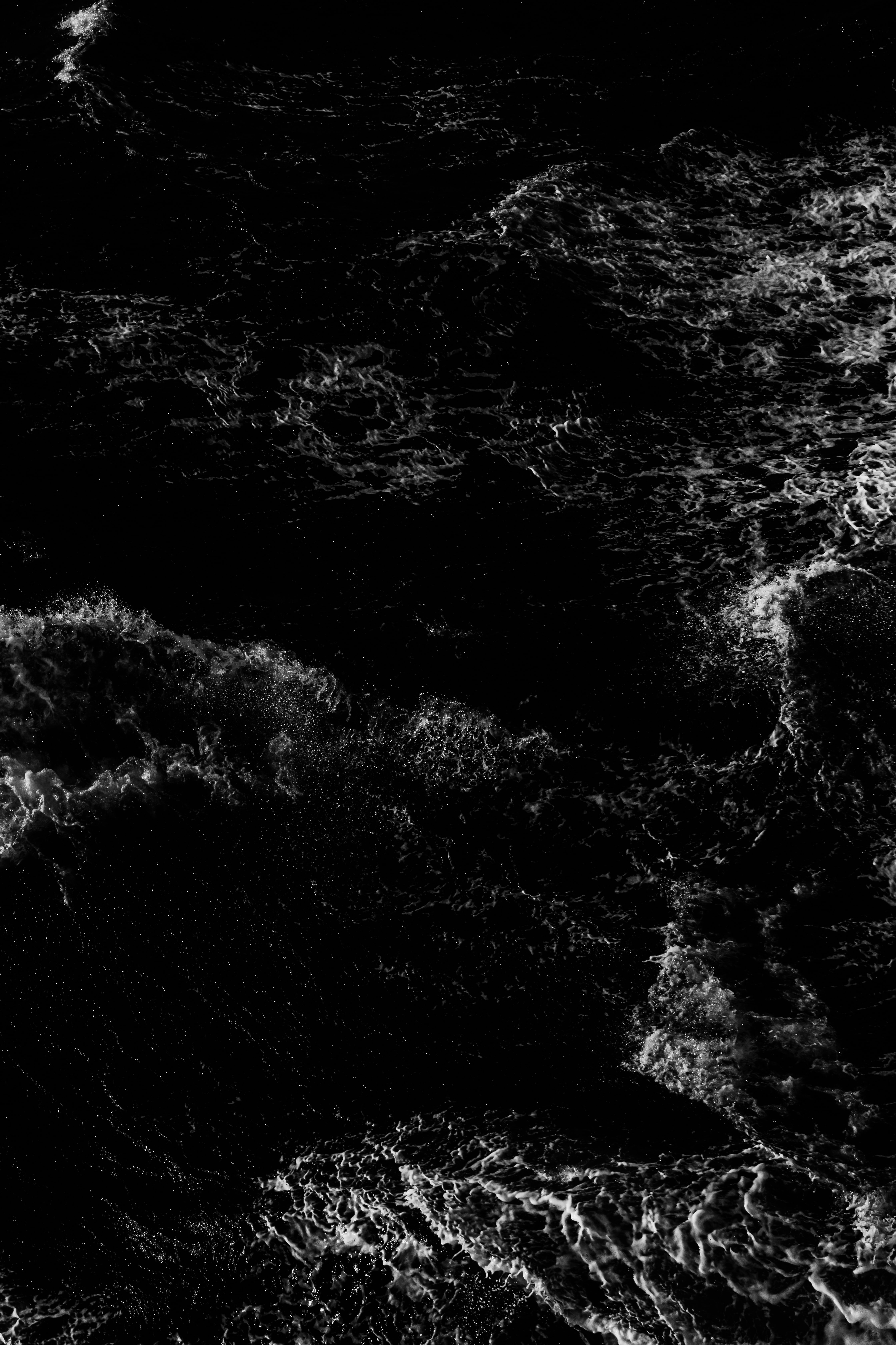 Free download wallpaper Water, Ripples, Ripple, Bw, View From Above, Chb, Waves on your PC desktop