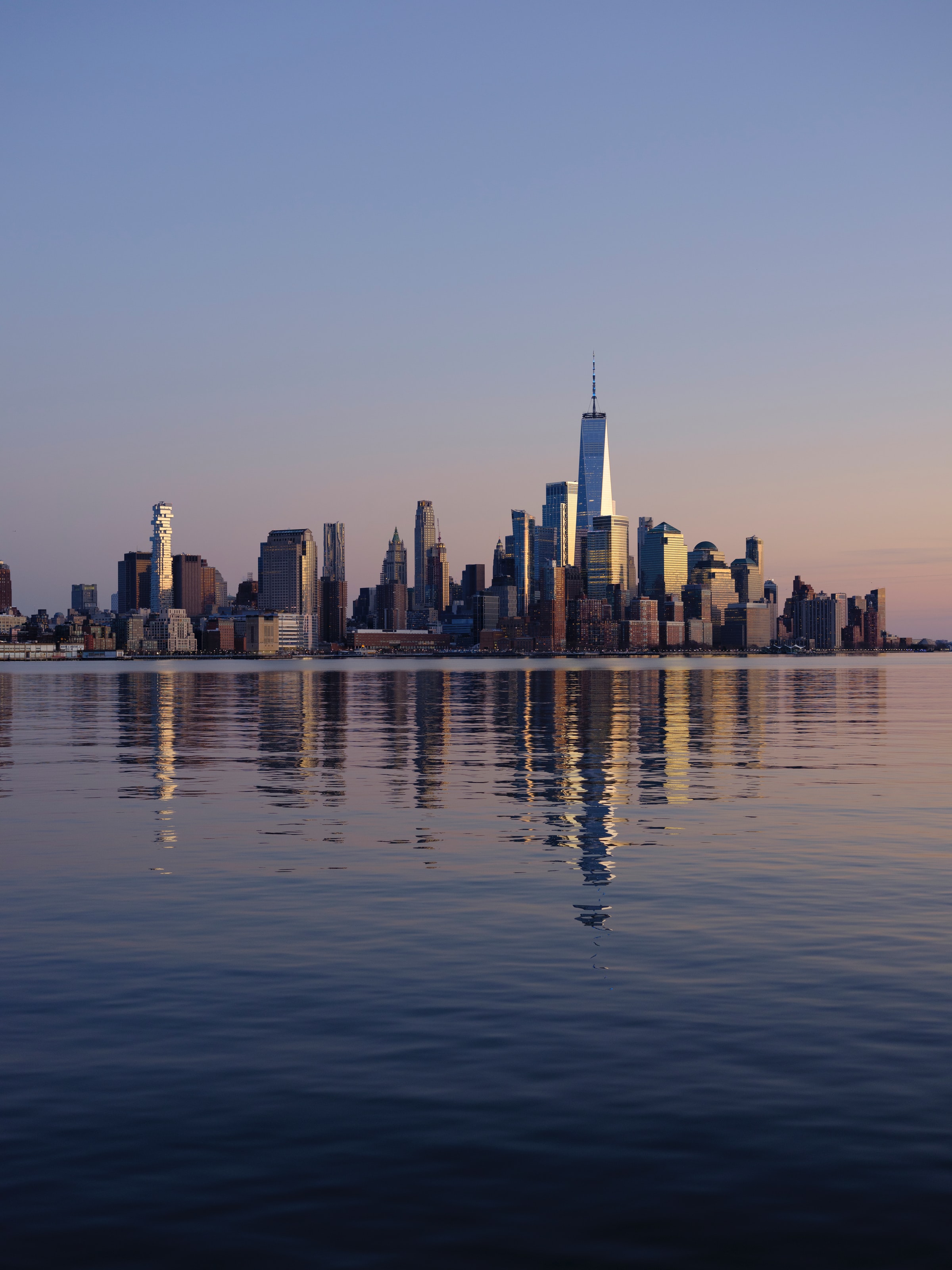 new york, cities, water, city, building, reflection 1080p