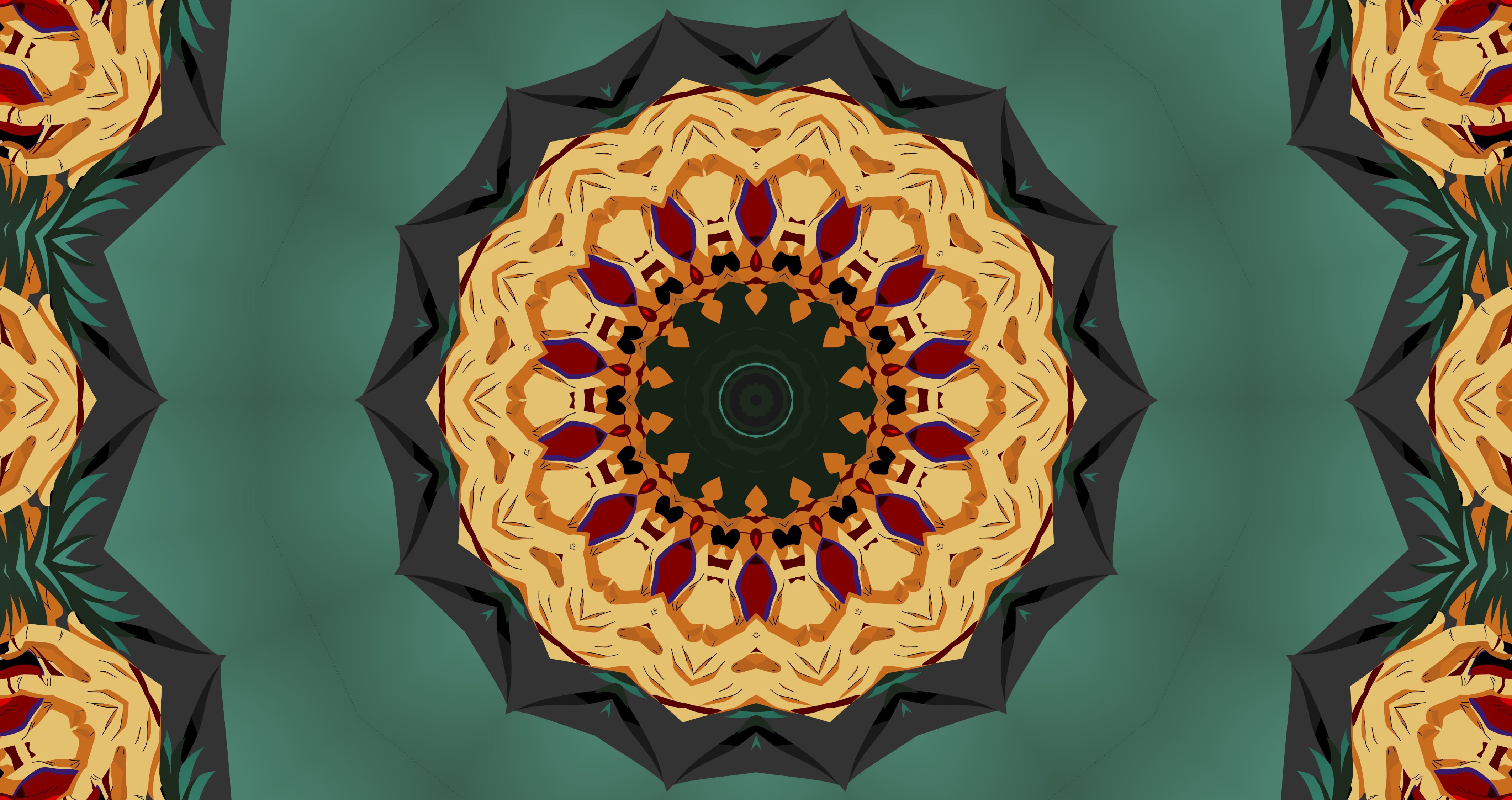 Free download wallpaper Abstract, Pattern, Kaleidoscope on your PC desktop